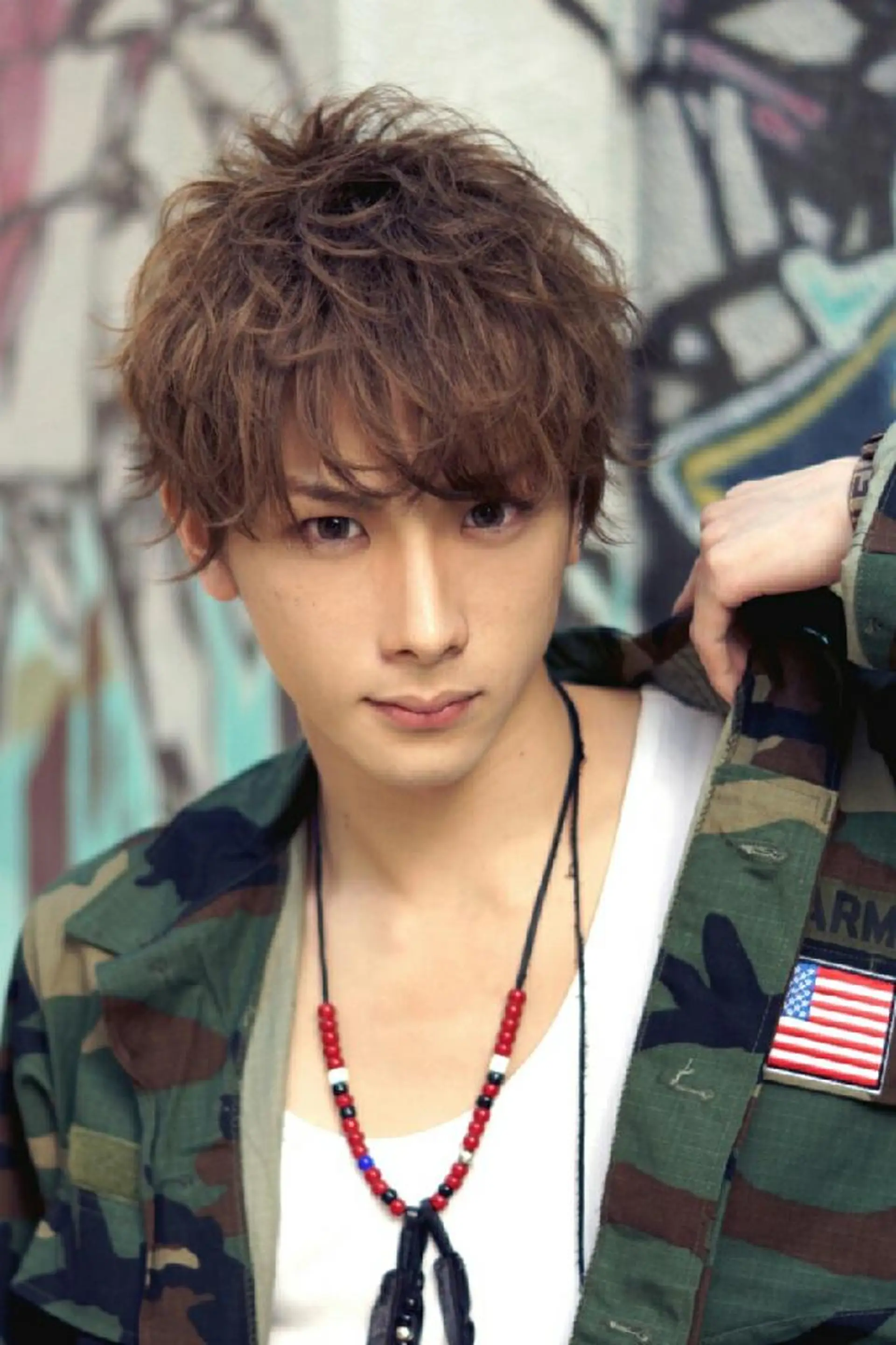 ショート カラー パーマ メンズ マッシュ 東心斎橋peace 豆柴サロンのヘアスタイル