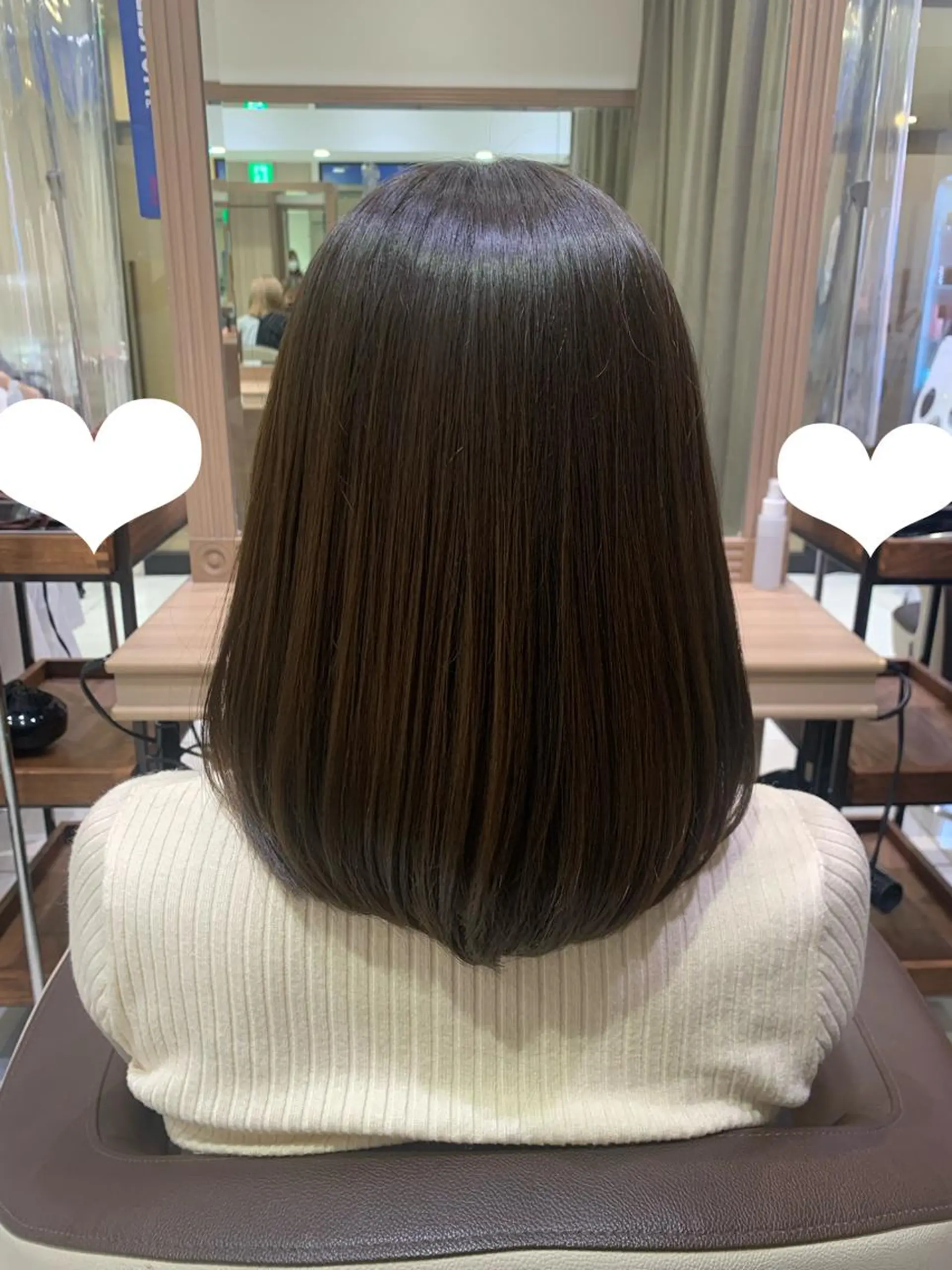 ミディアム カット ヘアカラー トリートメント ショート、ボブ/ 川鍋薫のヘアスタイル