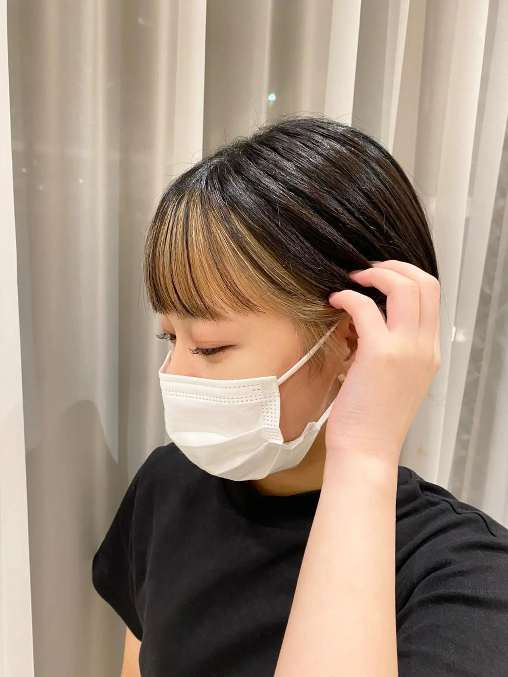 カラー ミストバング ベージュカラー  フェイスフレーミング カット ヘアカラー みやび🫧髪質改善 🫧透明感カラー🫧のヘアスタイル