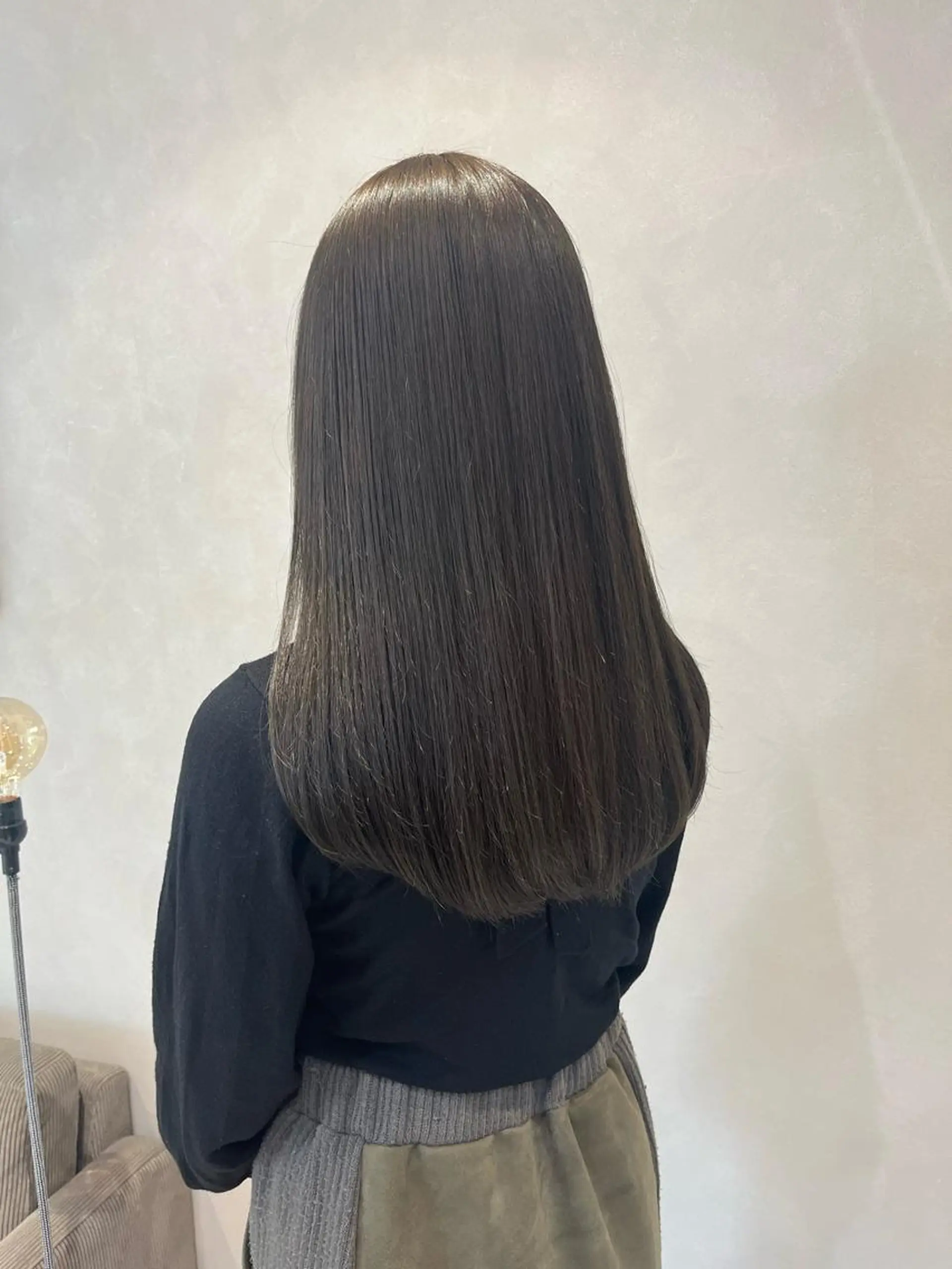 カラー ニュアンスパーマ 曲がる縮毛矯正　爲石のヘアスタイル