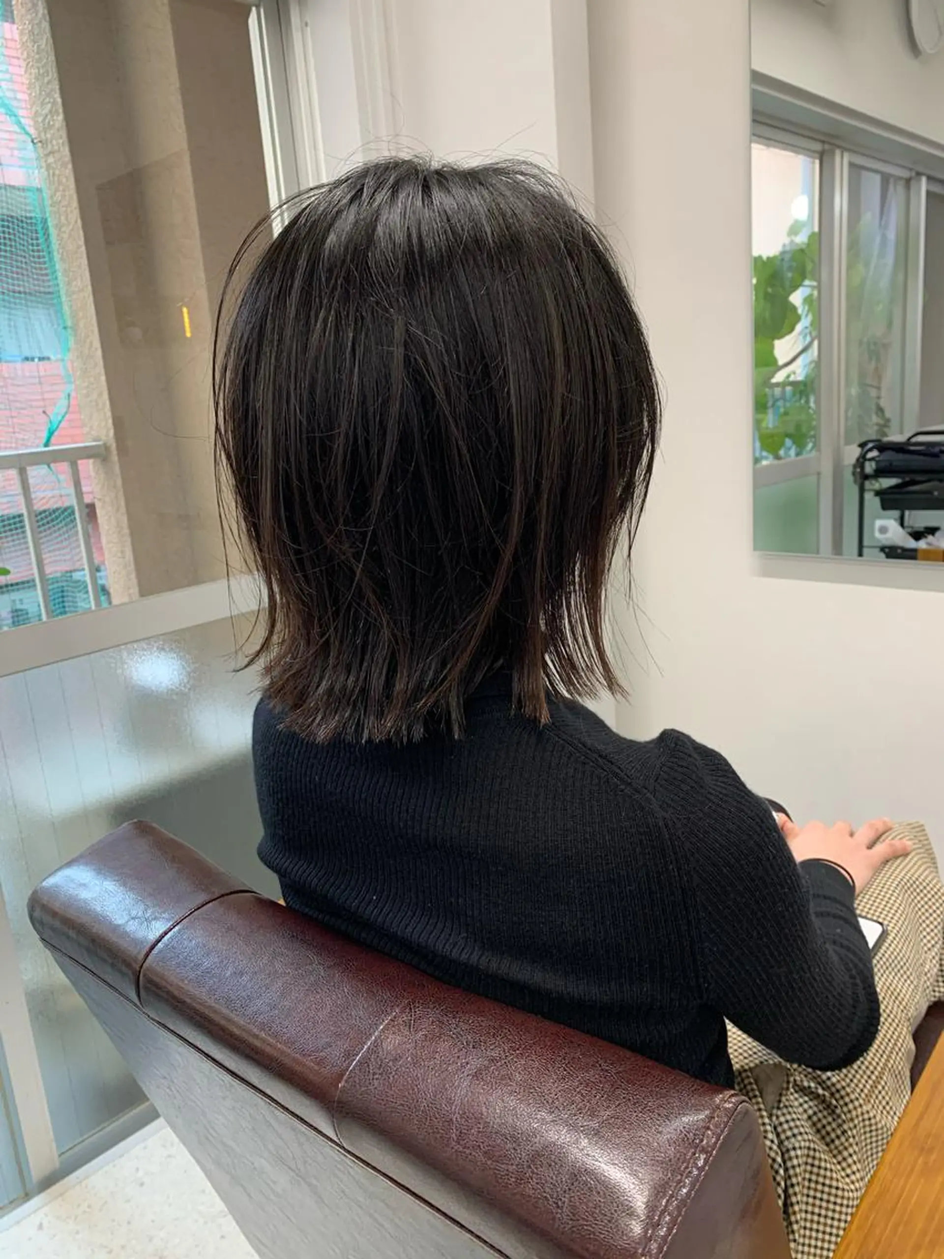 ショート 切りっぱなしロブ カット トリートメント ショート、ボブ特化 長島智彦のヘアスタイル