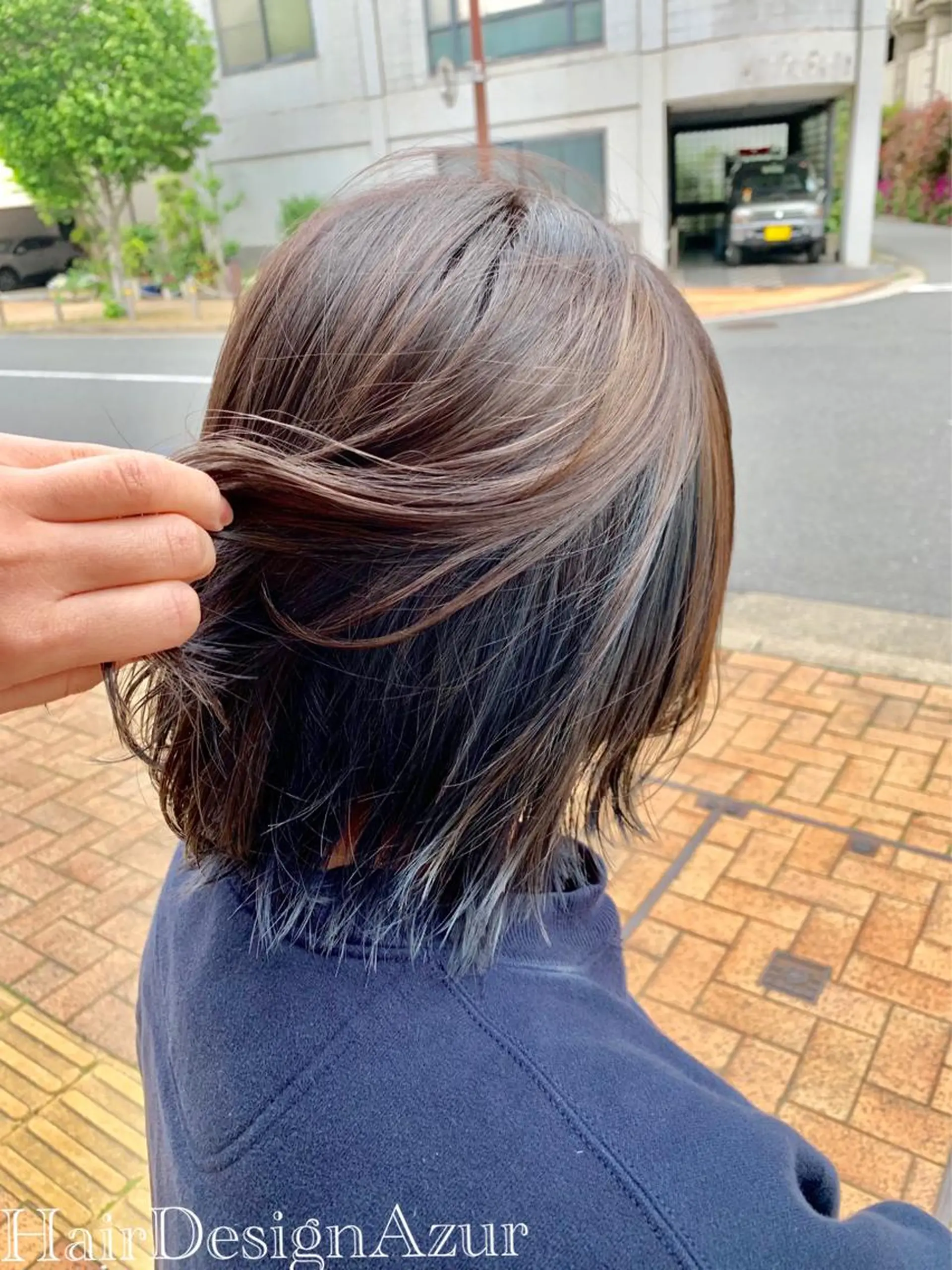ミディアム カラー HairDesign Azurのヘアスタイル