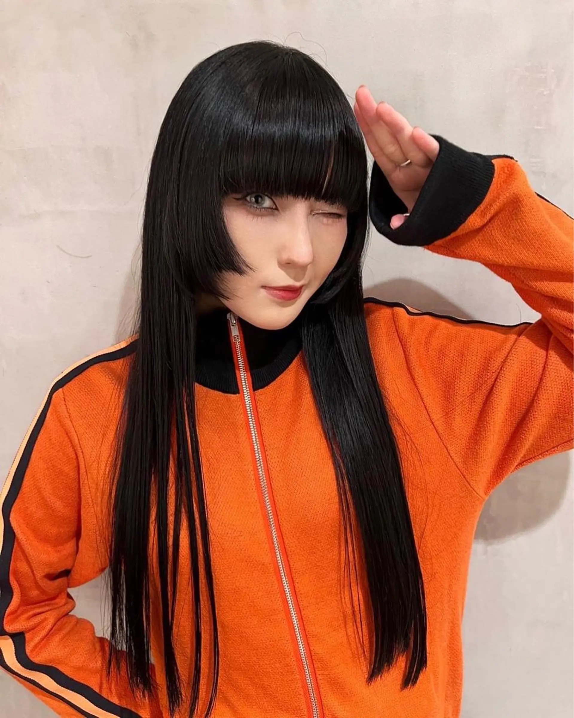 ロング カラー カット ヘアカラー トリートメント 優 作のヘアスタイル