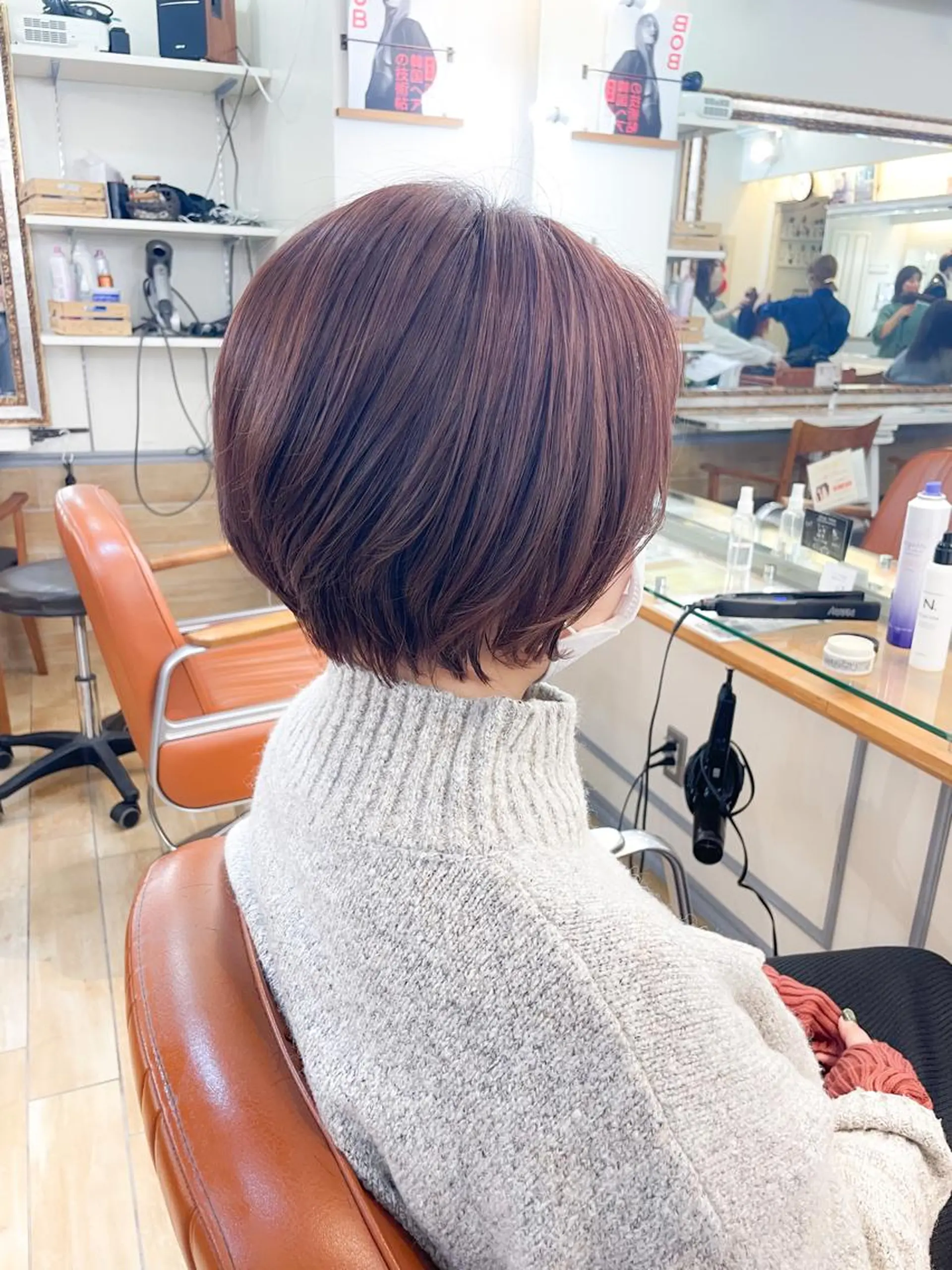 ショート カラー ショートボブ ピンクカラー ボブ ショートヘア カット ヘアカラー ✨カラー支持No.1 🧸ワキ カナコ🧸のヘアスタイル