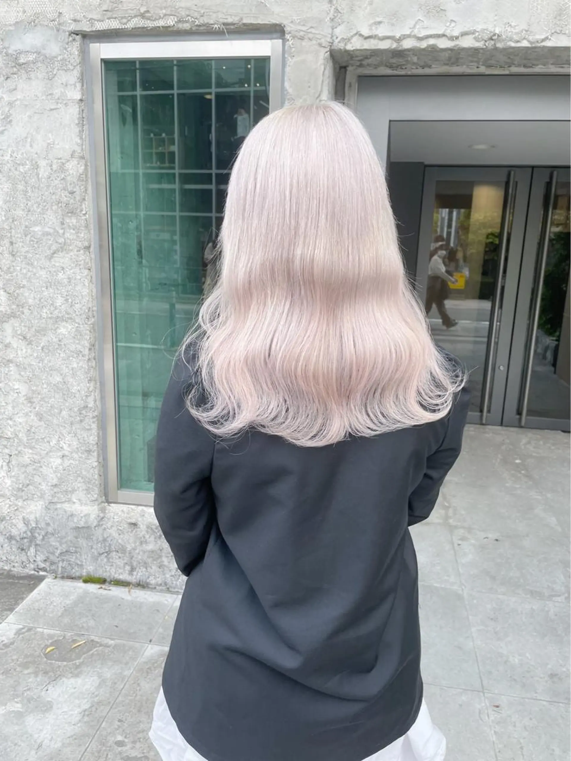 セミロング ❄️💛エクステ ブリーチ❄️yukiのヘアスタイル