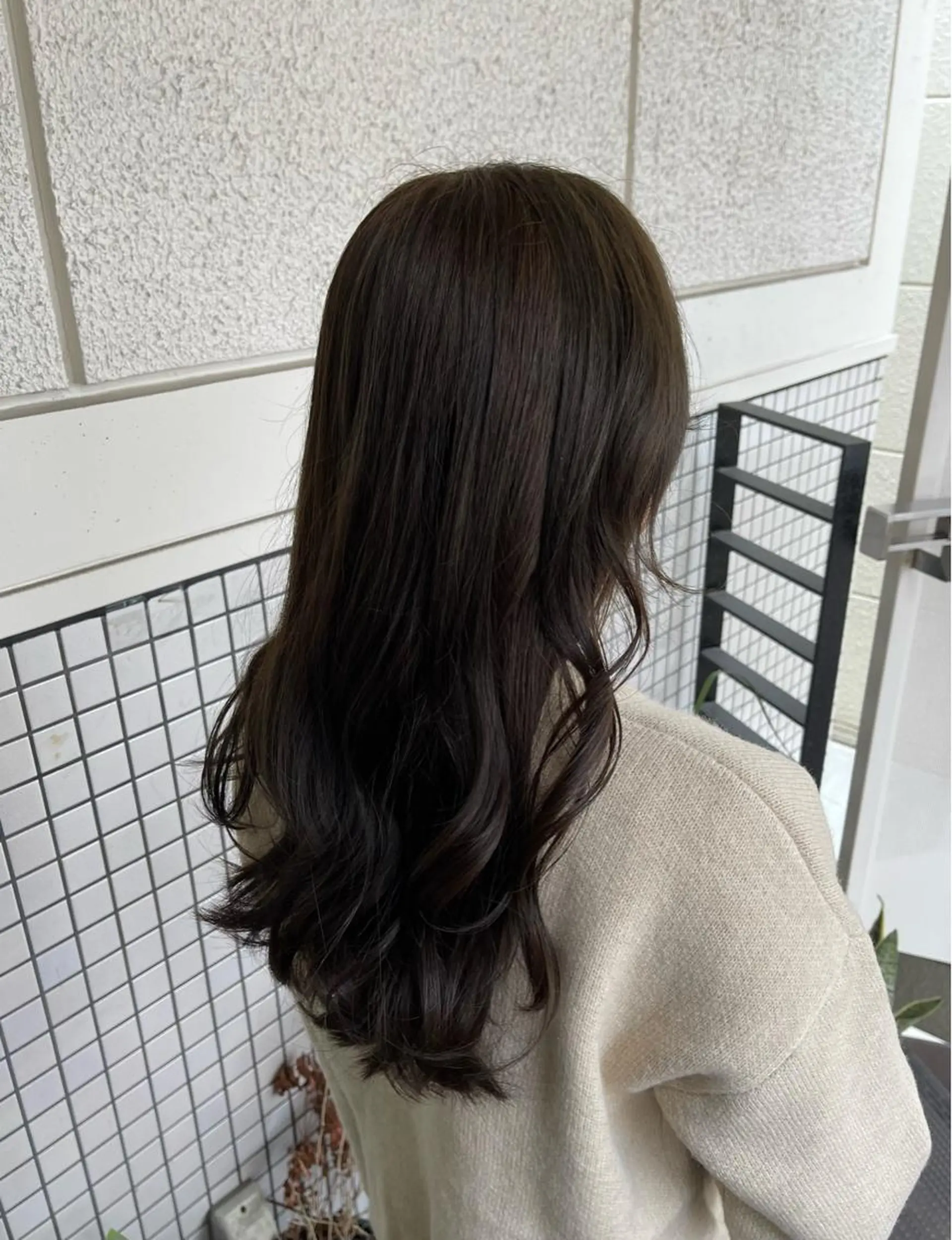 ロング カラー はまだ かんたのヘアスタイル