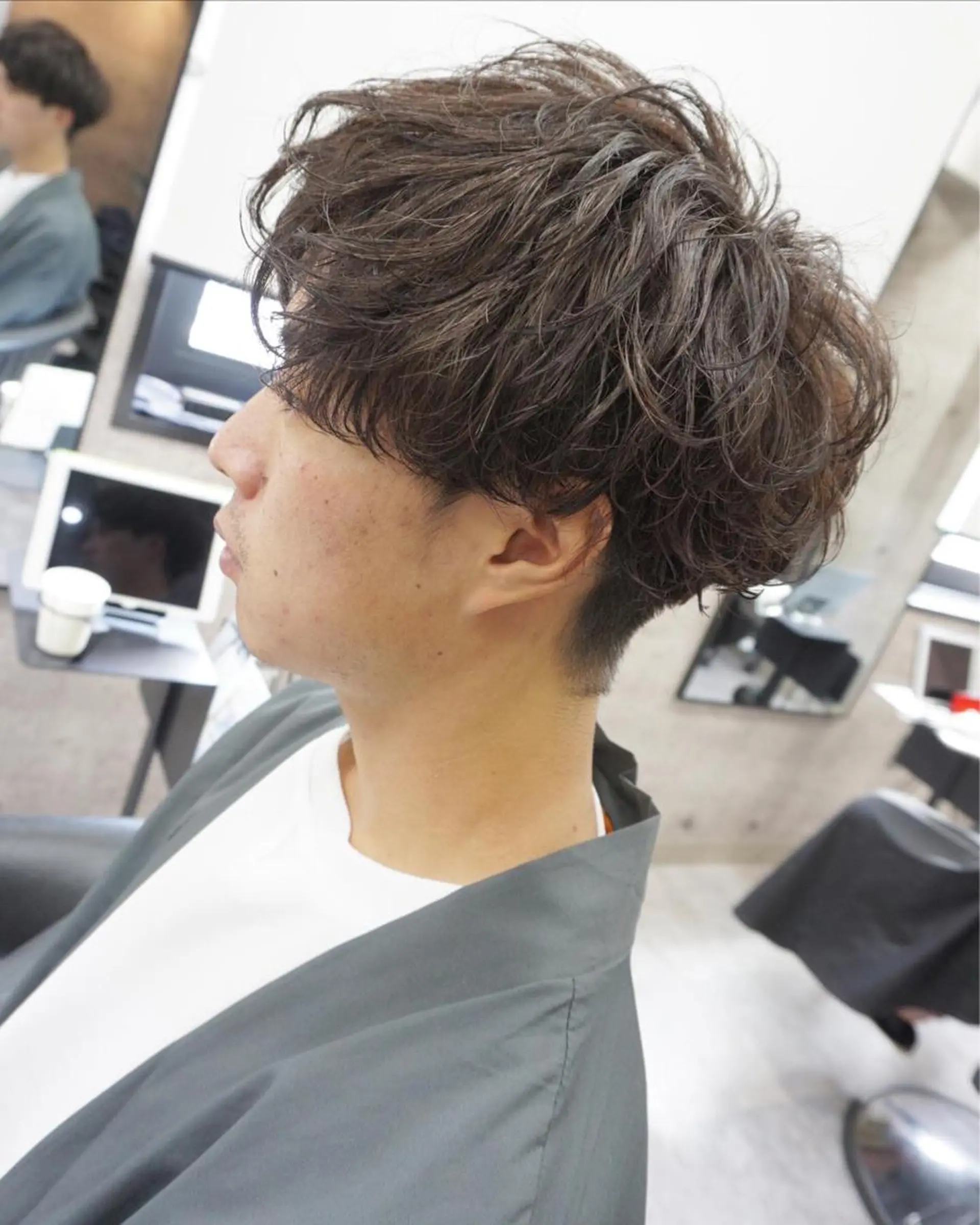 メンズ メンズパーマ カット hair teria ryu 大塚のヘアスタイル