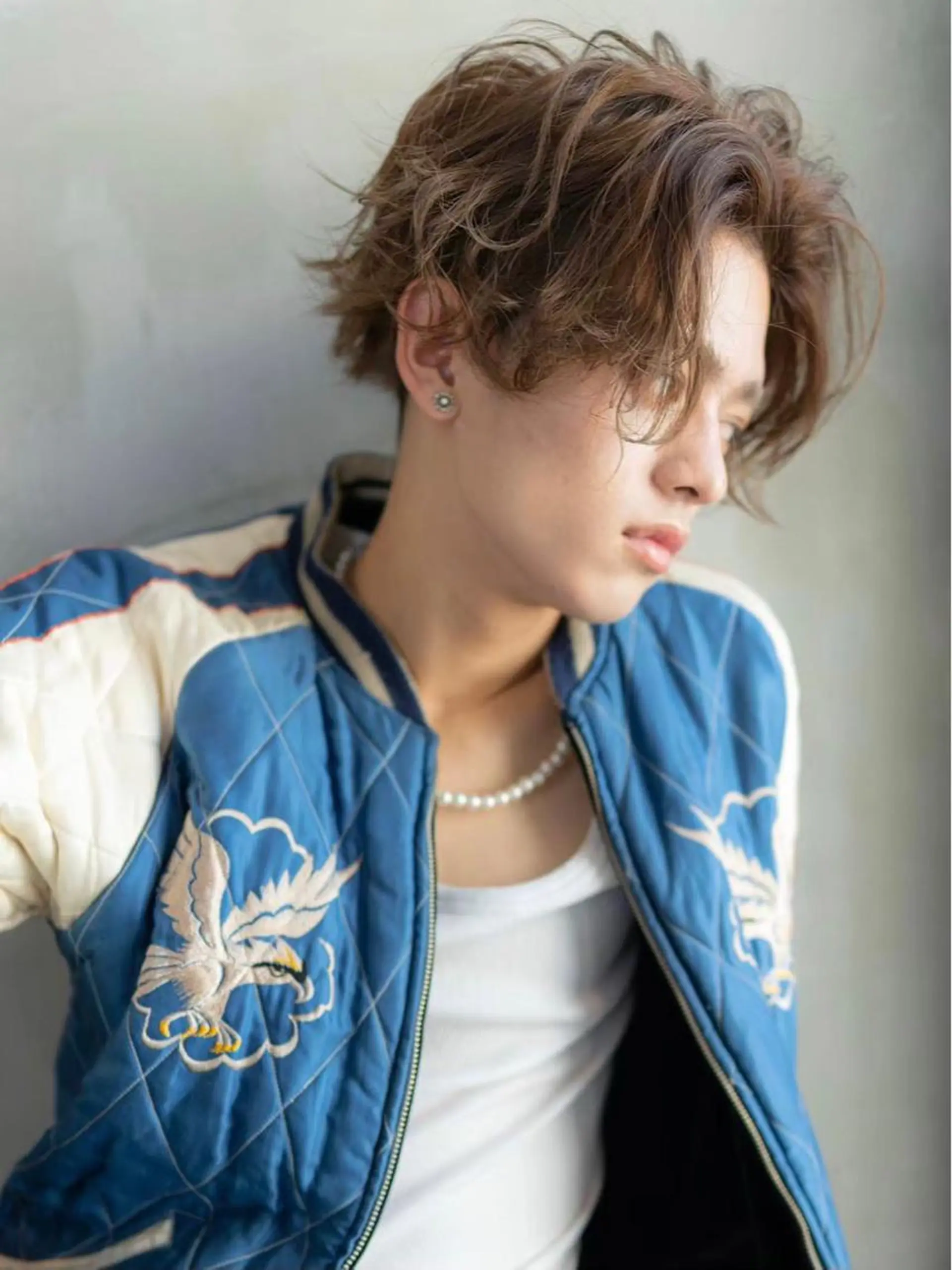 カラー パーマ メンズ SNSで大バズり‼️ 欧米風ヘア大ヒット中のヘアスタイル