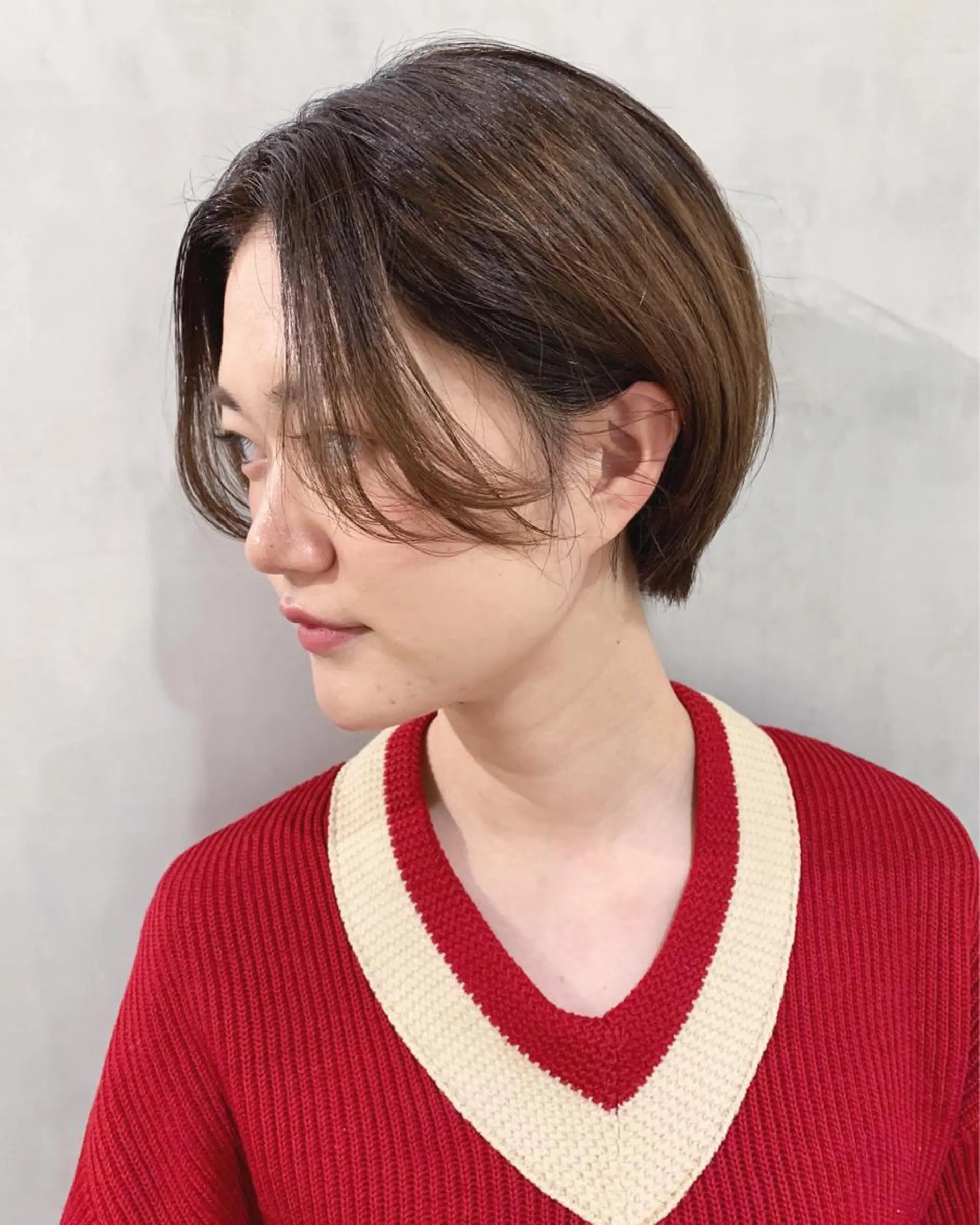 ショート カラー カット トリートメント 優 作のヘアスタイル