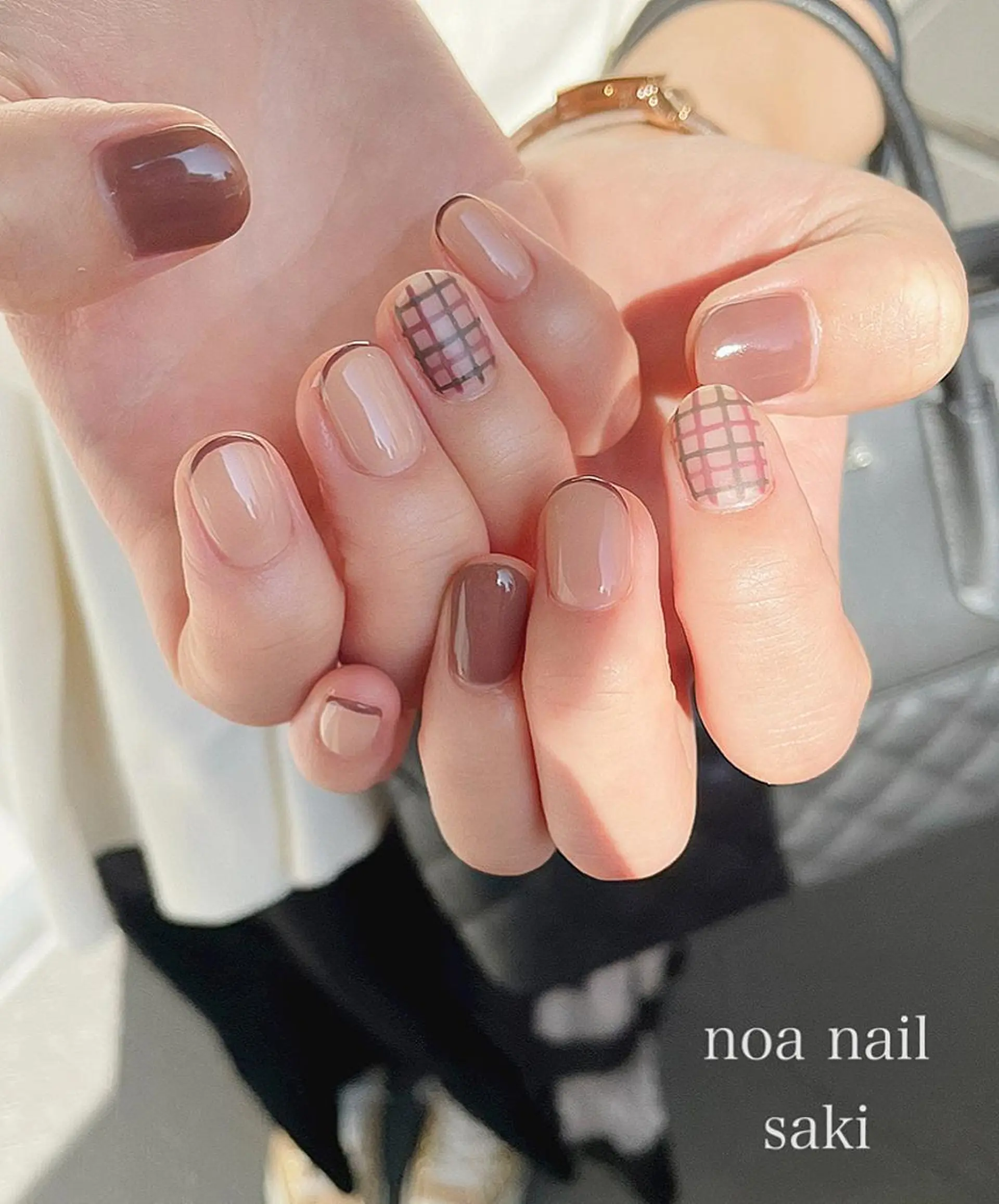 ネイル アートネイル オーロラネイル ジェルネイル 氷ネイル・うるうるネイル 韓国ネイル nailsalon noa所属・nailist sakiのネイルデザイン