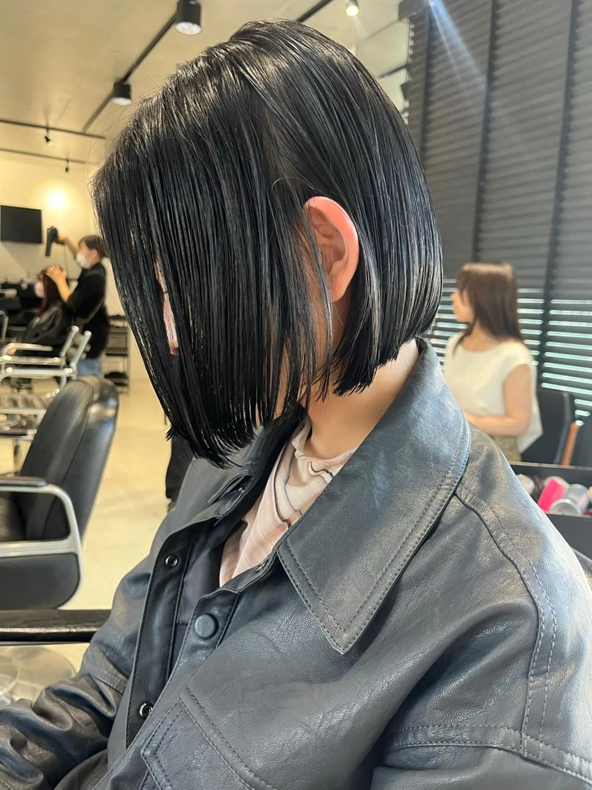 ミディアム カラー パーマ ヘアカラー トリートメント ヘッドスパ ヘアセット 透明感/オリーブ/ グレージュ/YUKAのヘアスタイル