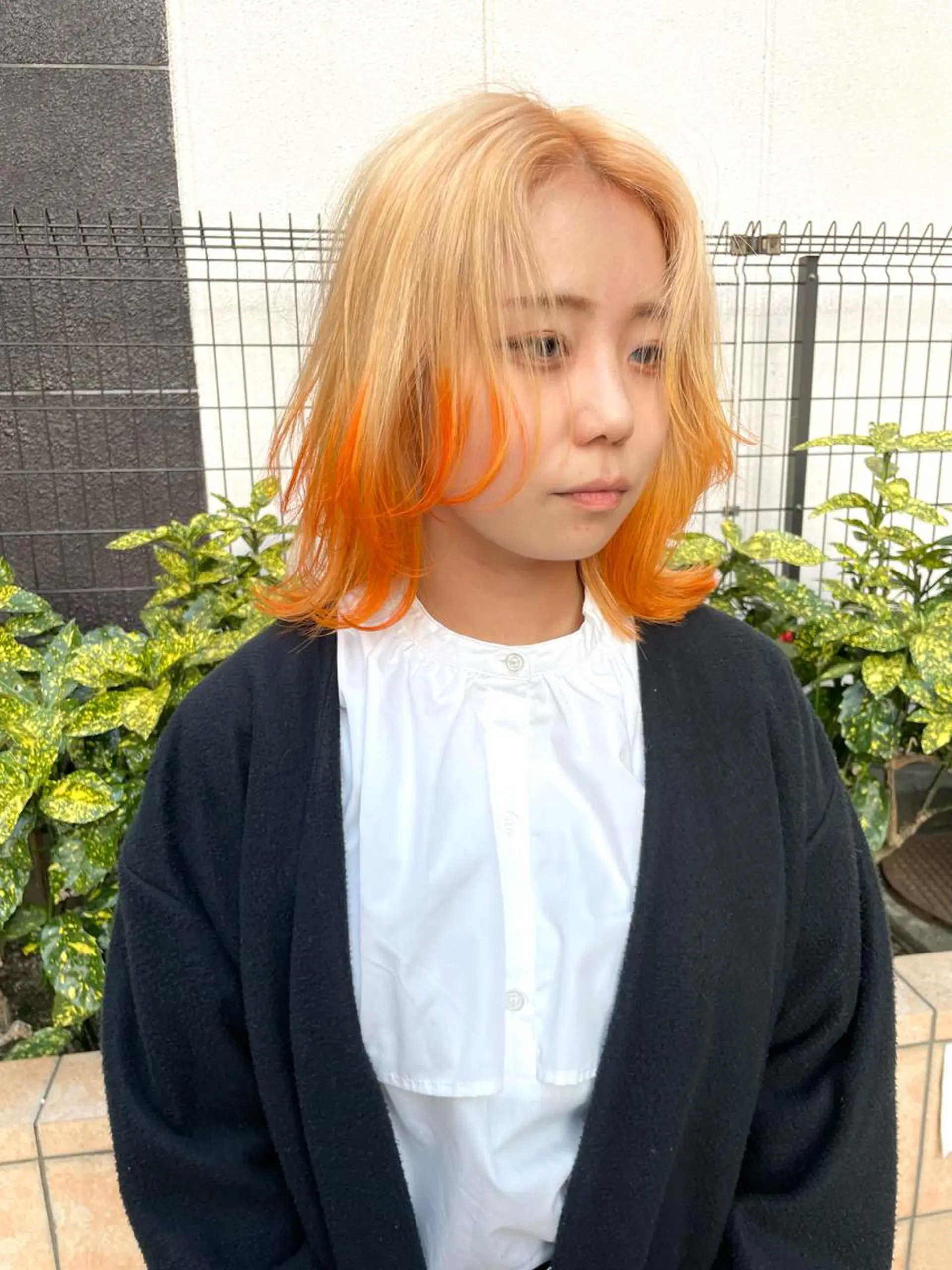 セミロング 韓国風カラー 韓国風ヘア レイヤーカット 韓国/透明感 Veluaのヘアスタイル