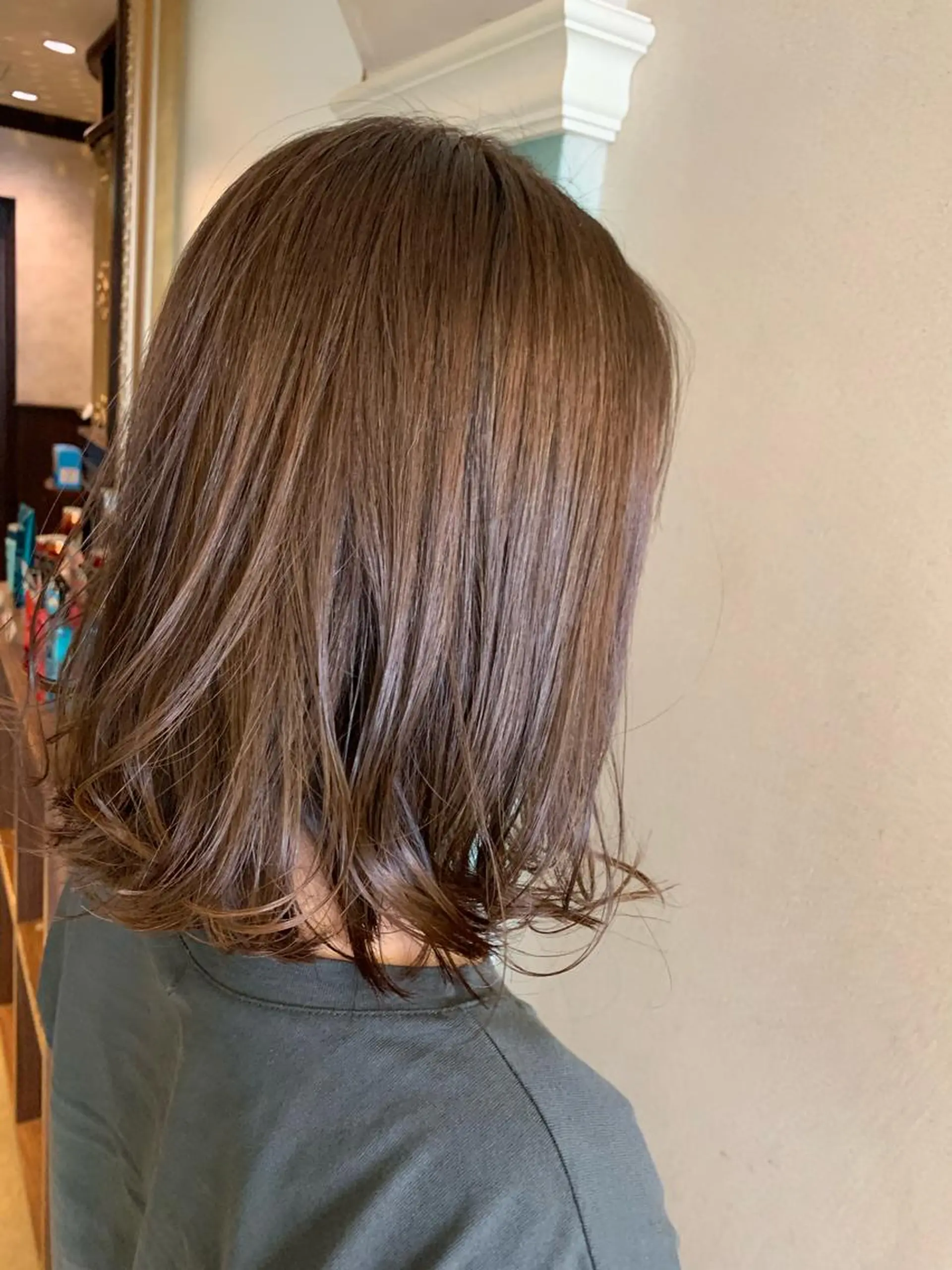 ミディアム カラー パーマ カット ヘアカラー トリートメント 韓国ヘア/髪質改善 /Harunaのヘアスタイル