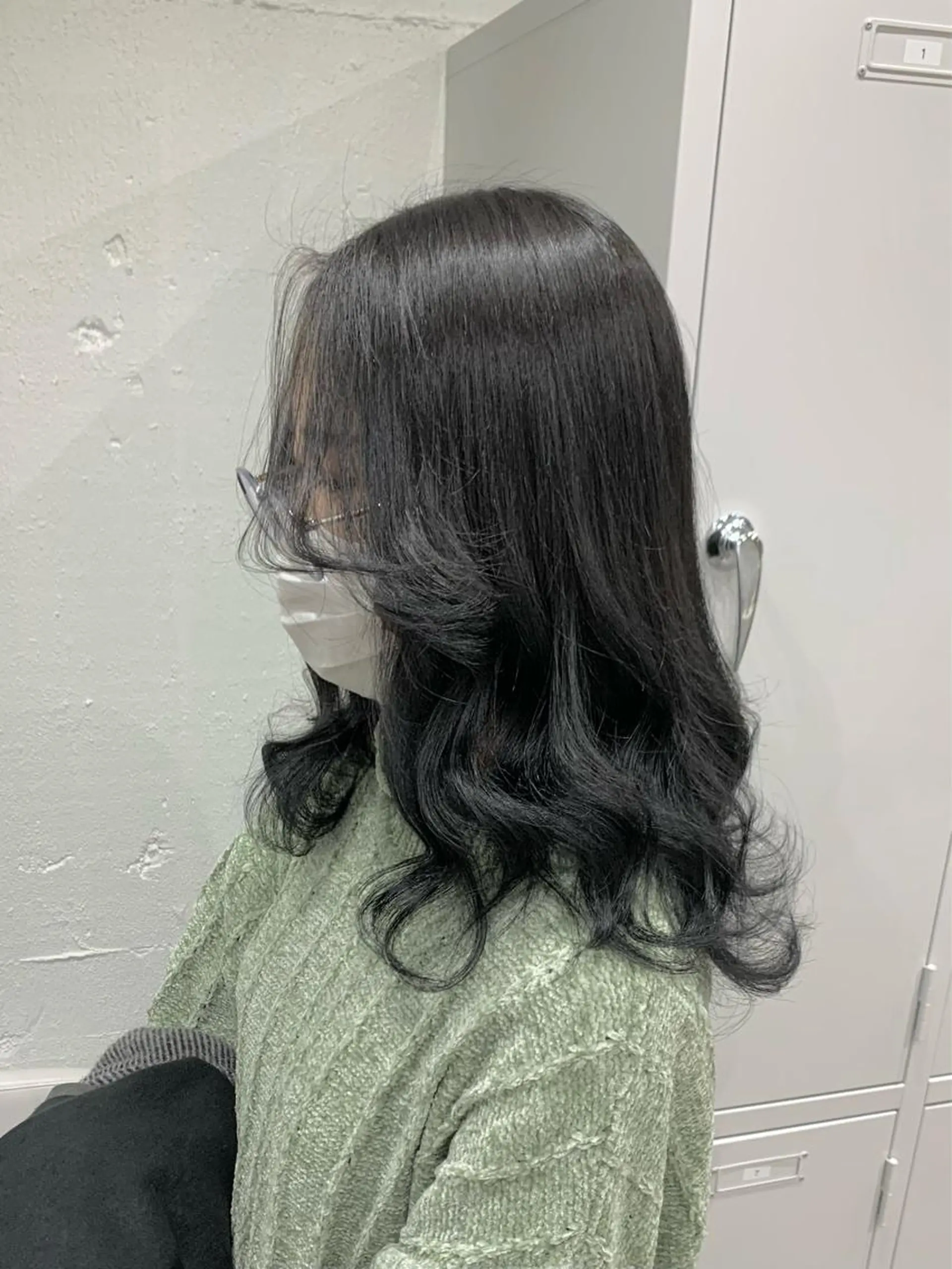 ミディアム カラー ヘアアレンジ ニュアンスハイトーン 🌙サイダサキのヘアスタイル