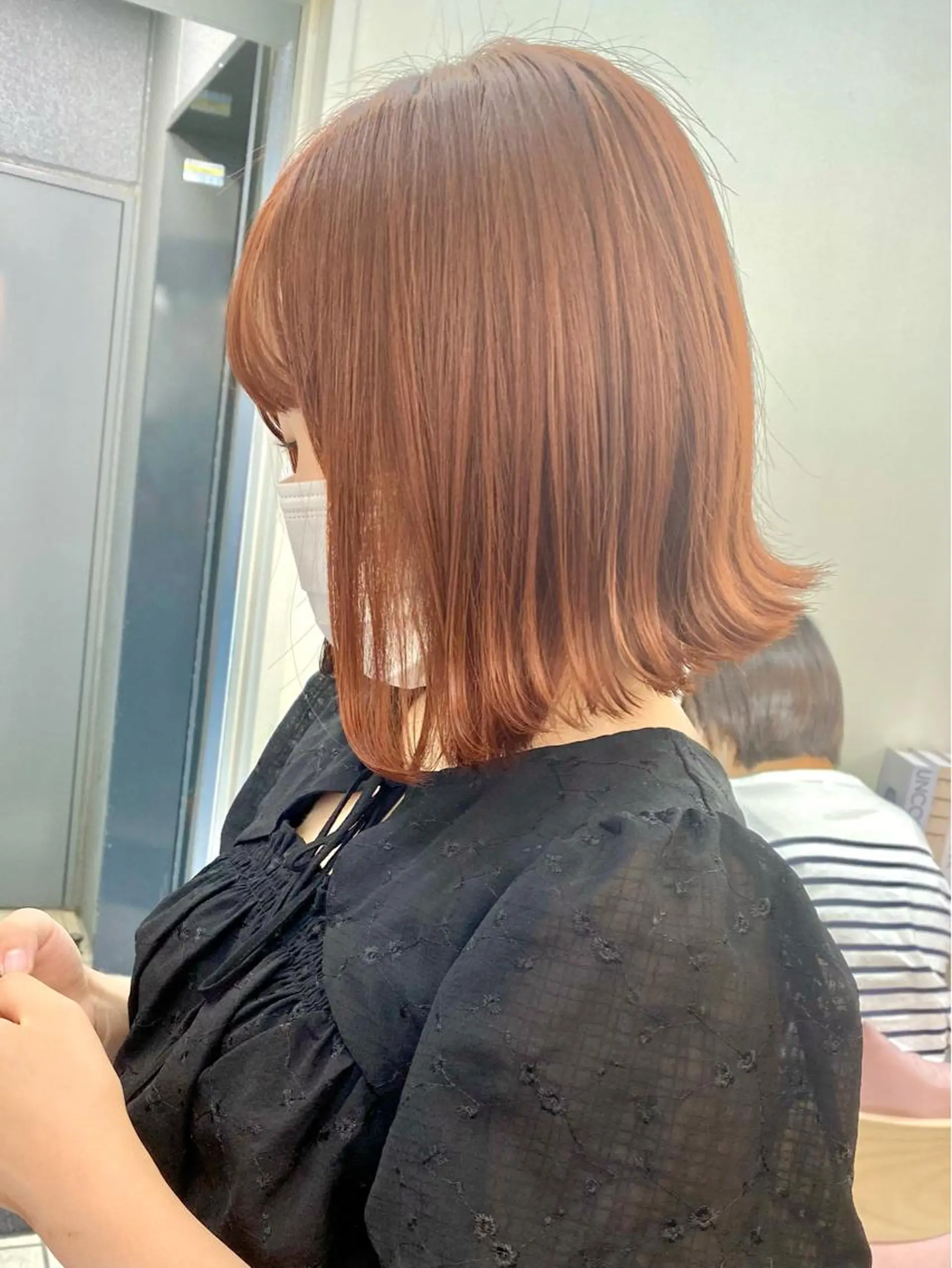 セミロング カラー オレンジ ヘアカラー トリートメント ヘアセット 💘カラー特化美容師 尾崎拓己のヘアスタイル