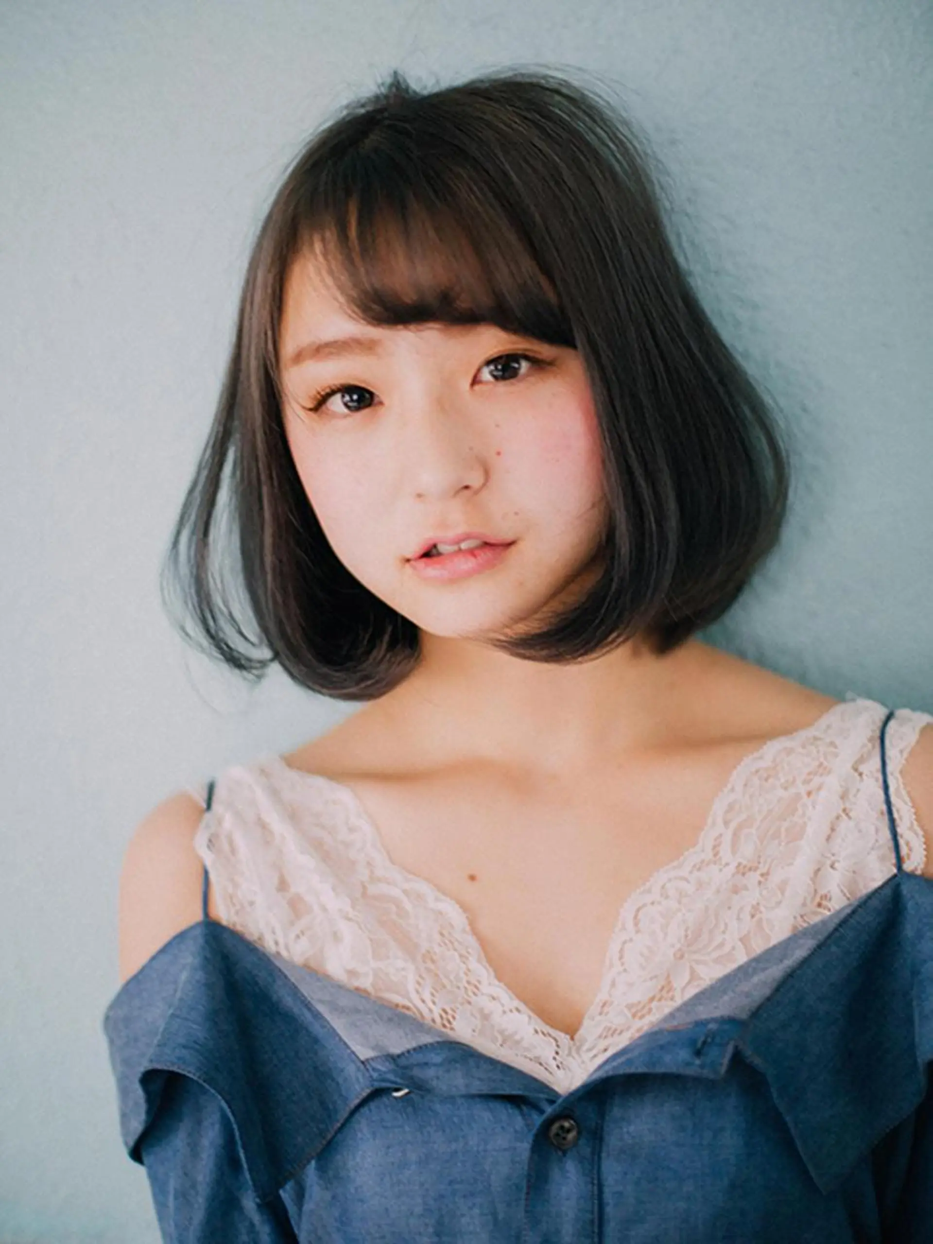 ショート パーマ ボブ ストレートパーマ 福島 浩司のヘアスタイル