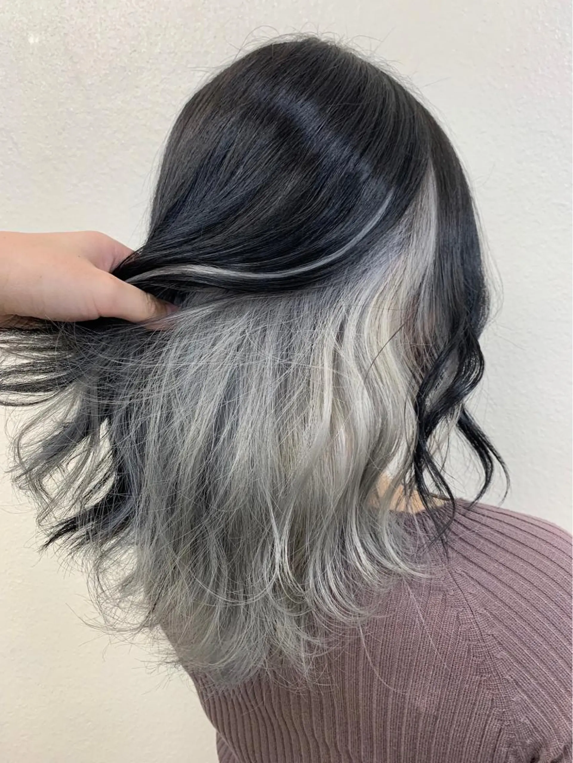 セミロング カラー ［銀座］淡色 ラベンダー🫧大村のヘアスタイル