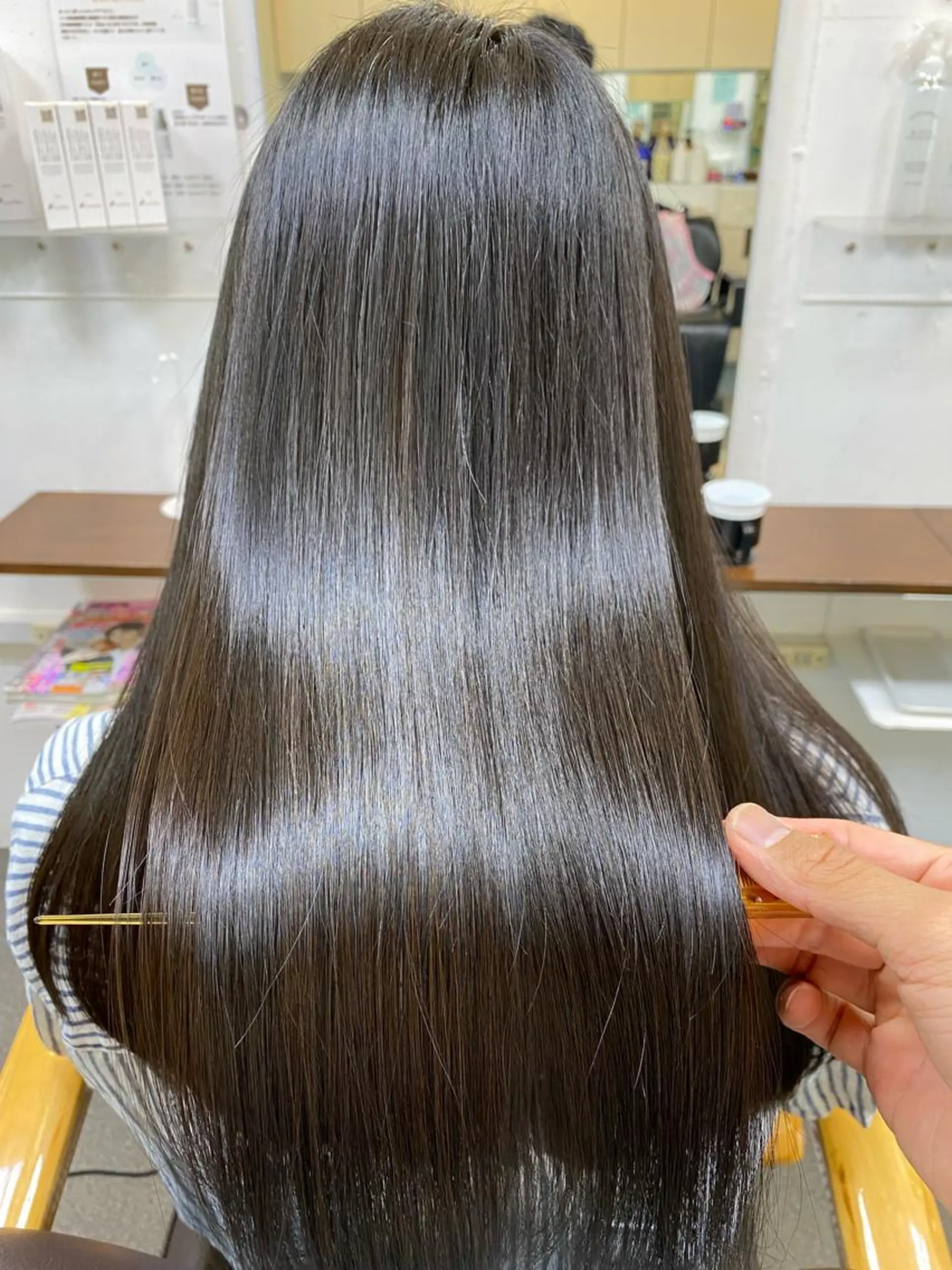 ロング 髪質改善 トリートメント カット トリートメント 【髪質改善】に特化 オリーブオイルクラブのヘアスタイル