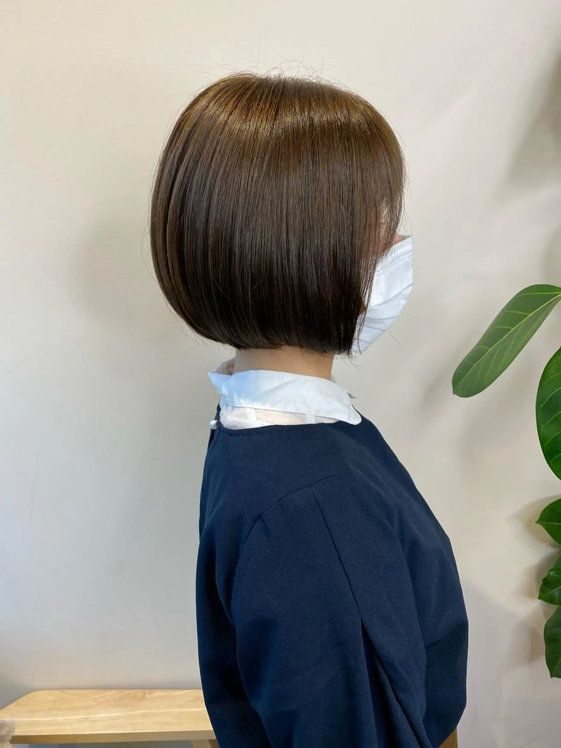 ショート カット ヘアカラー 縮毛矯正 トリートメント ボブ韓国風レイヤー 髪質改善/畠中ケントのヘアスタイル