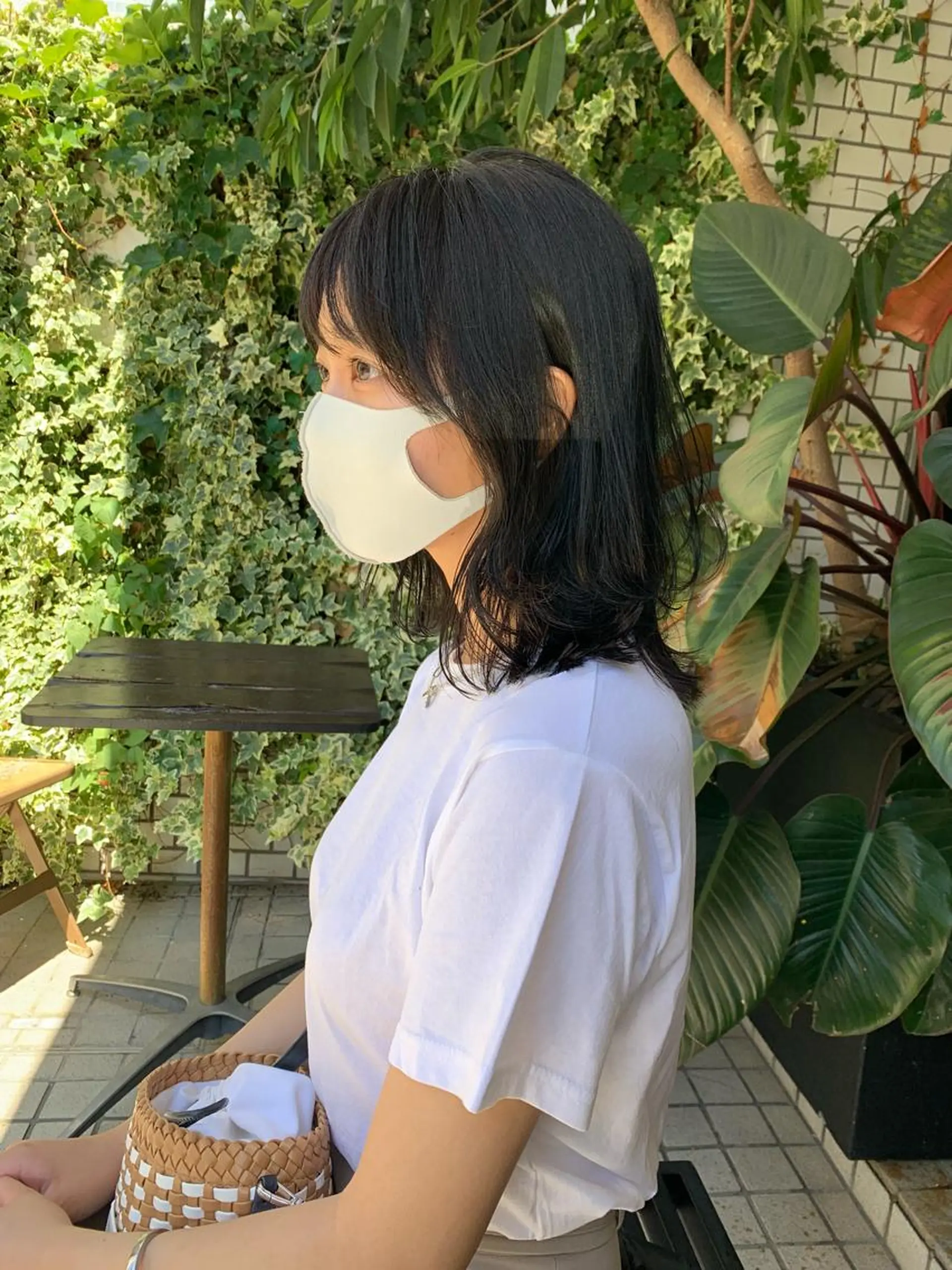 ミディアム カラー ダークグレー レイヤーカット カット ヘアカラー 髪質改善/レイヤー カット🍌ユウシのヘアスタイル