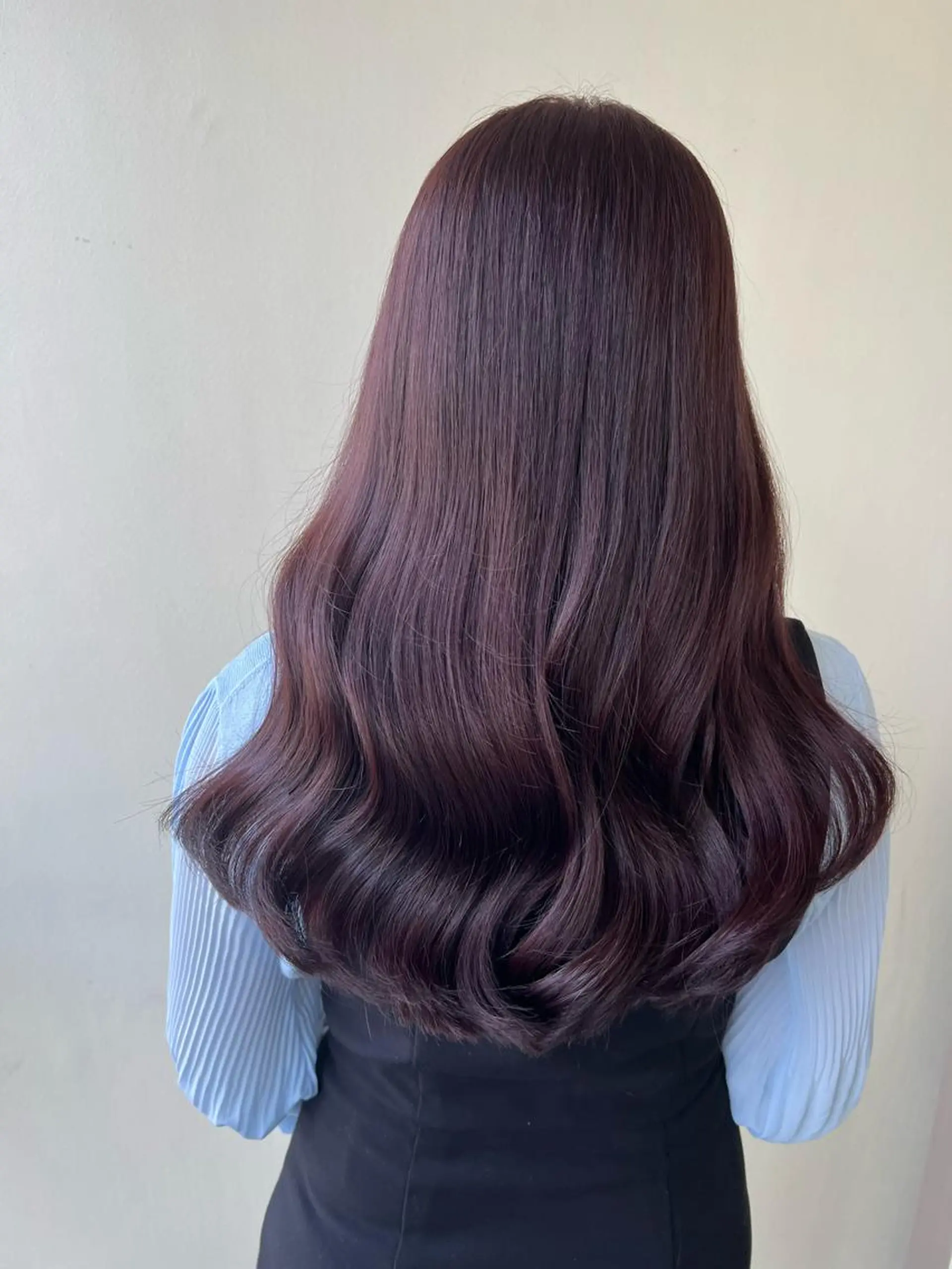 ロング ヨシンモリ カット ヘアカラー トリートメント 韓国ヘア🇰🇷 SAYAのヘアスタイル