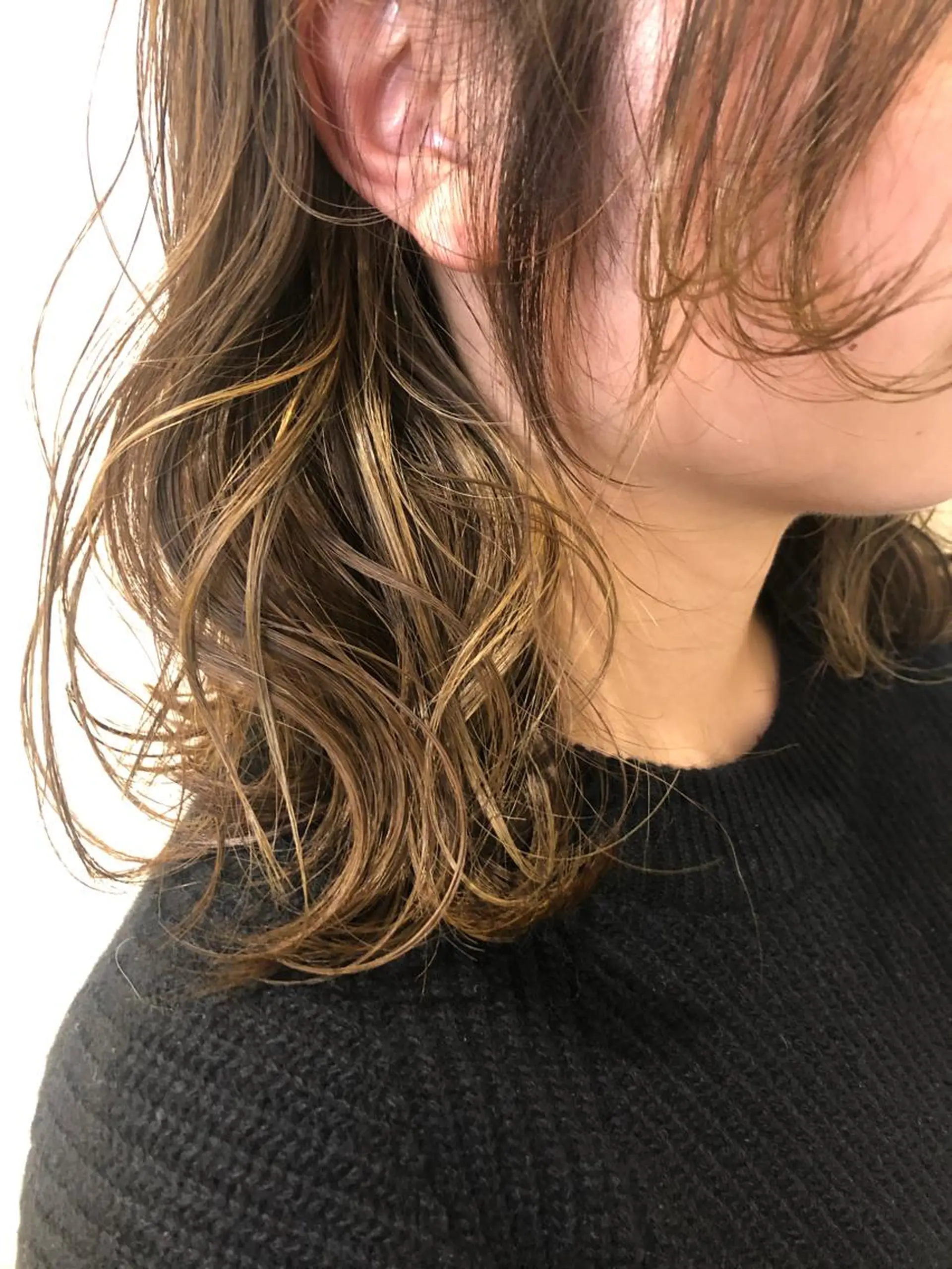 セミロング カラー ヘアカラー トリートメント 河合秀明/ハイライト /インナーカラーのヘアスタイル