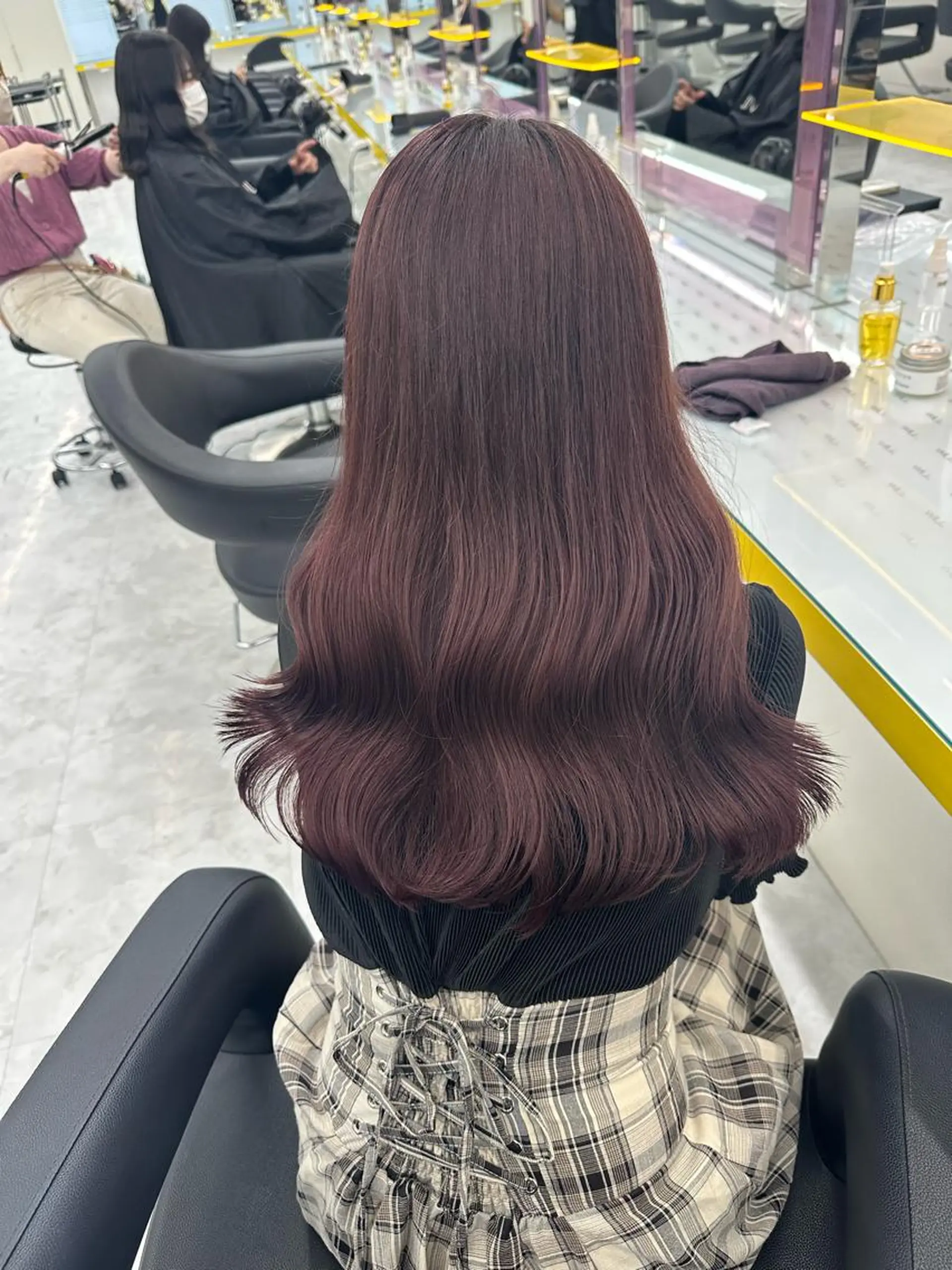 ロング カラー ブラウンカラー ラベンダーカラー レッドカラー 🪞ハイトーン🪞 🤍waka🤍のヘアスタイル
