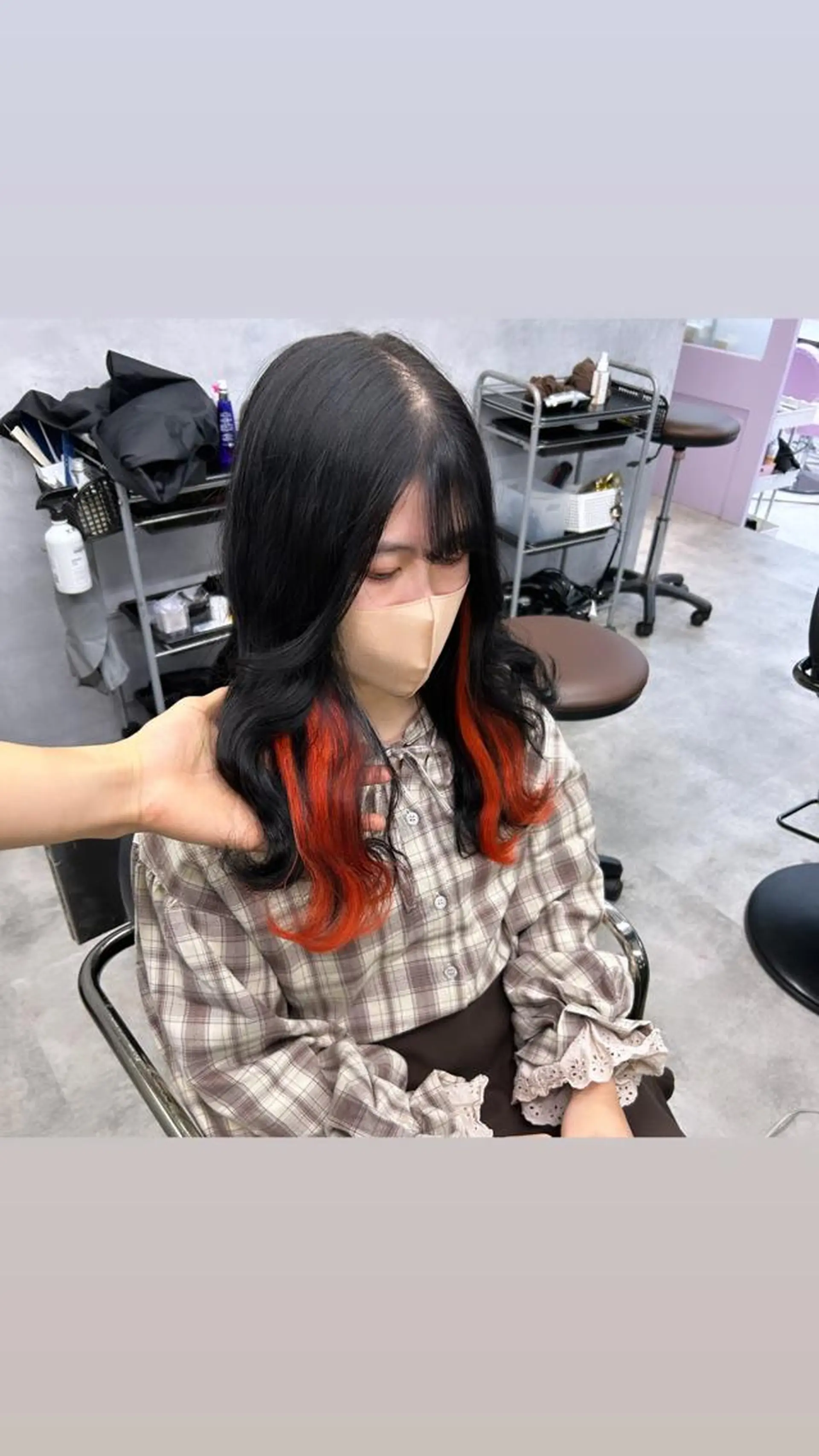 セミロング エクステ Hui.所属・縮毛矯正・髪質改善 特化 出納 直起のヘアスタイル