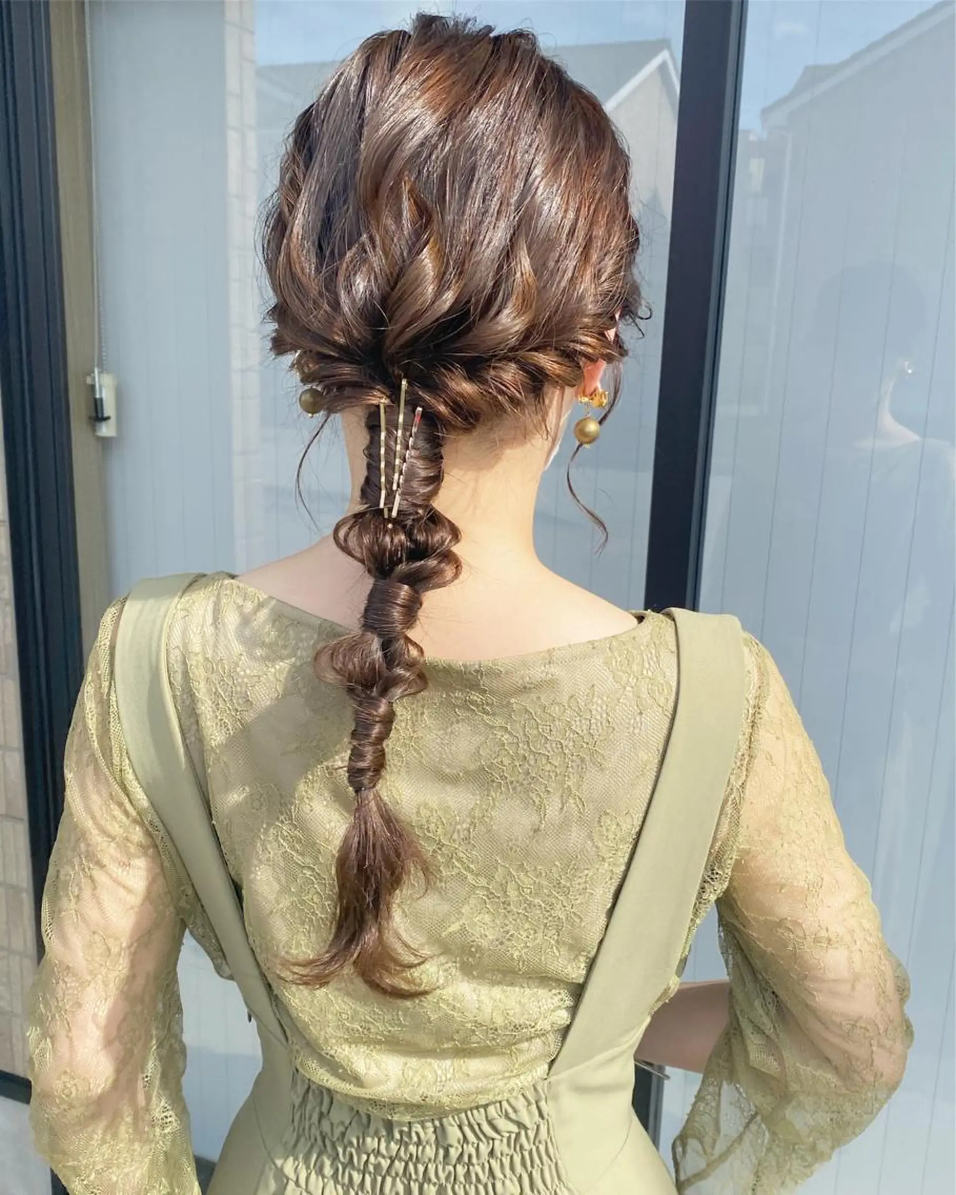 ロング ヘアアレンジ ヘアセット FIORE hair design所属・山根 奈緒のマツエク・マツパデザイン