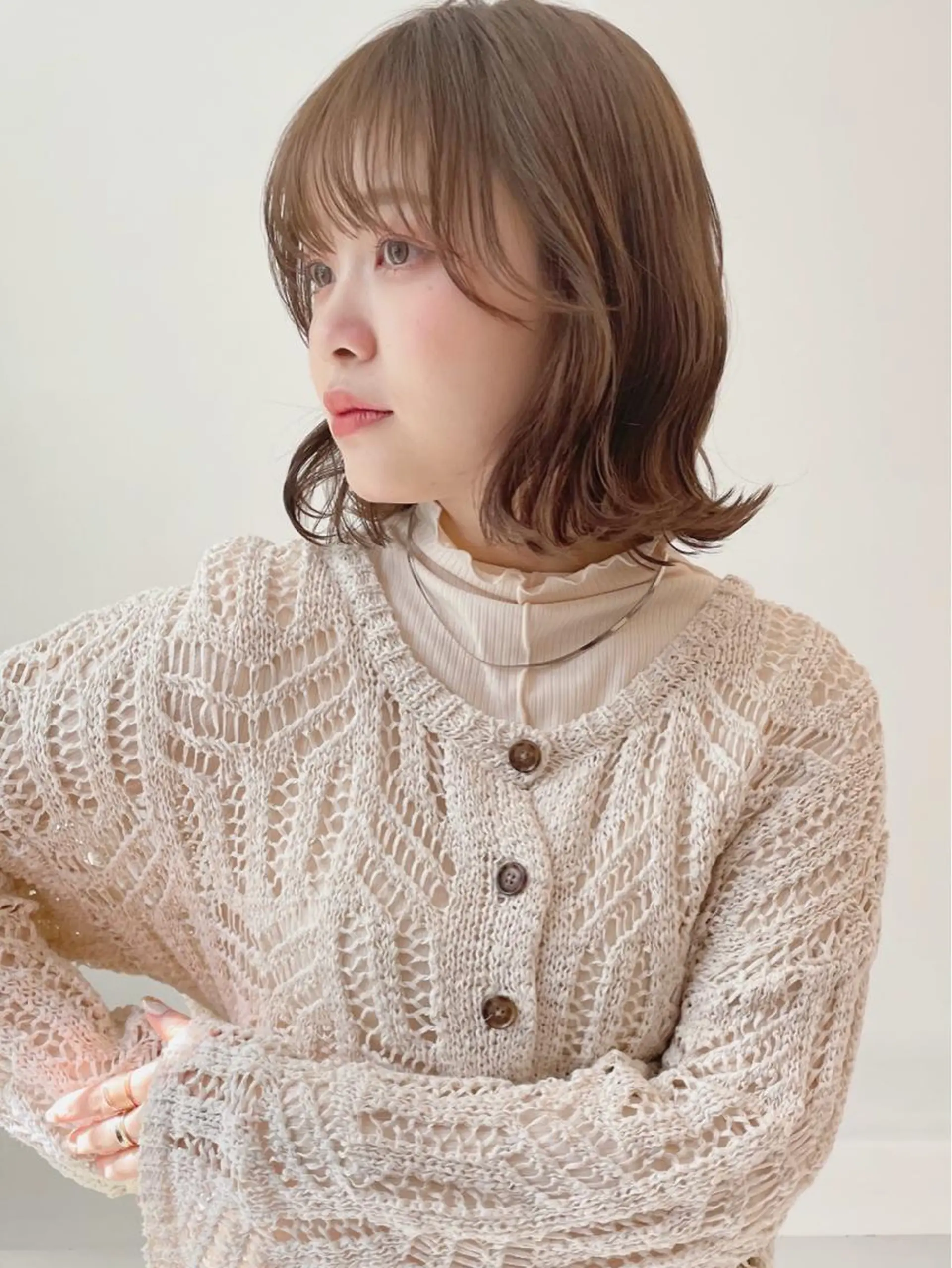 ミディアム 切りっぱなしボブ ボブ 外ハネヘア カット 【ボブ/個室サロン】 癒し空間mimuraのヘアスタイル