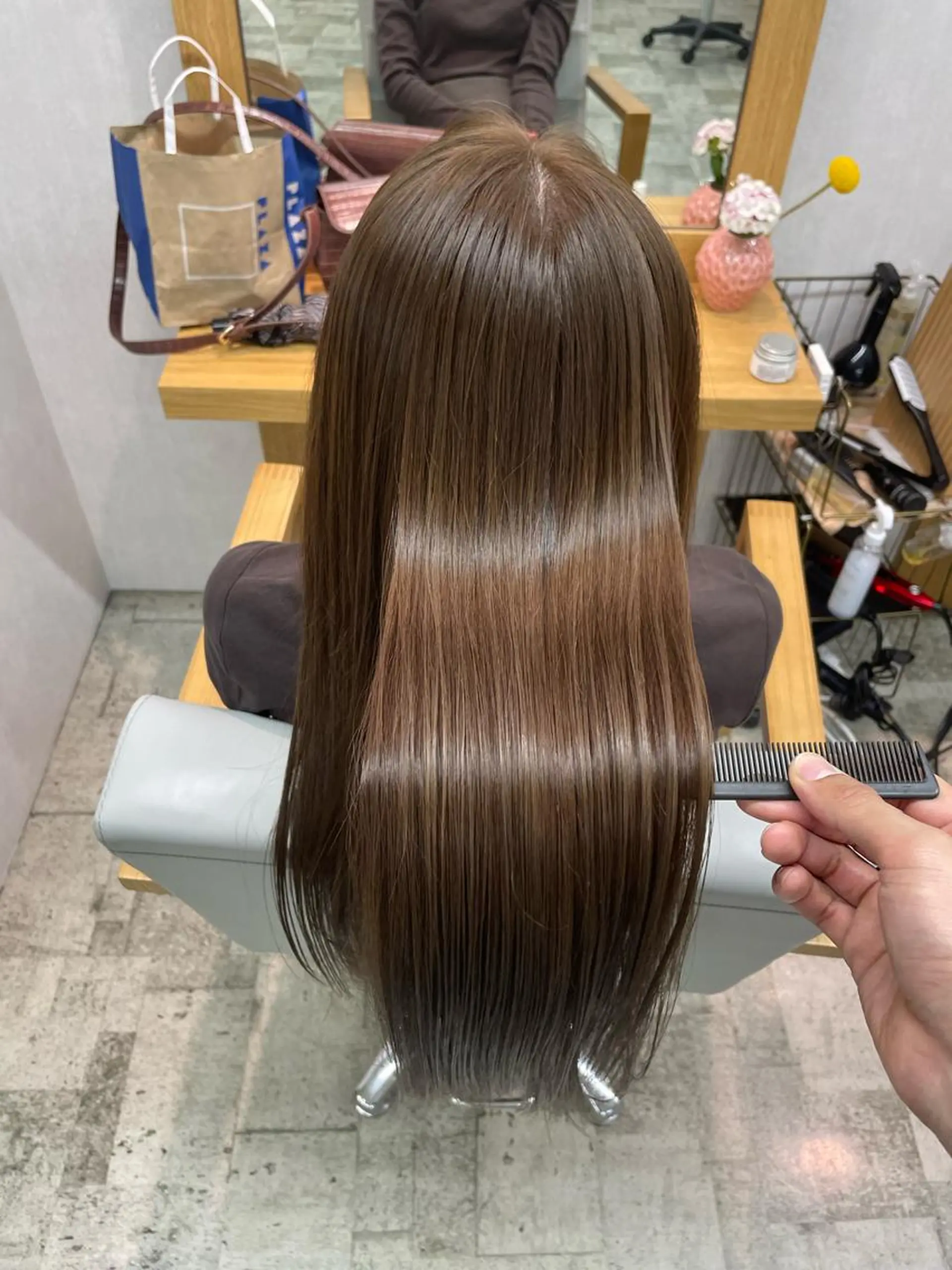 カラー パーマ 縮毛矯正 トリートメント youres hair はなれ店所属・最高峰🌈髪質改善 縮毛矯正💖後藤のヘアスタイル