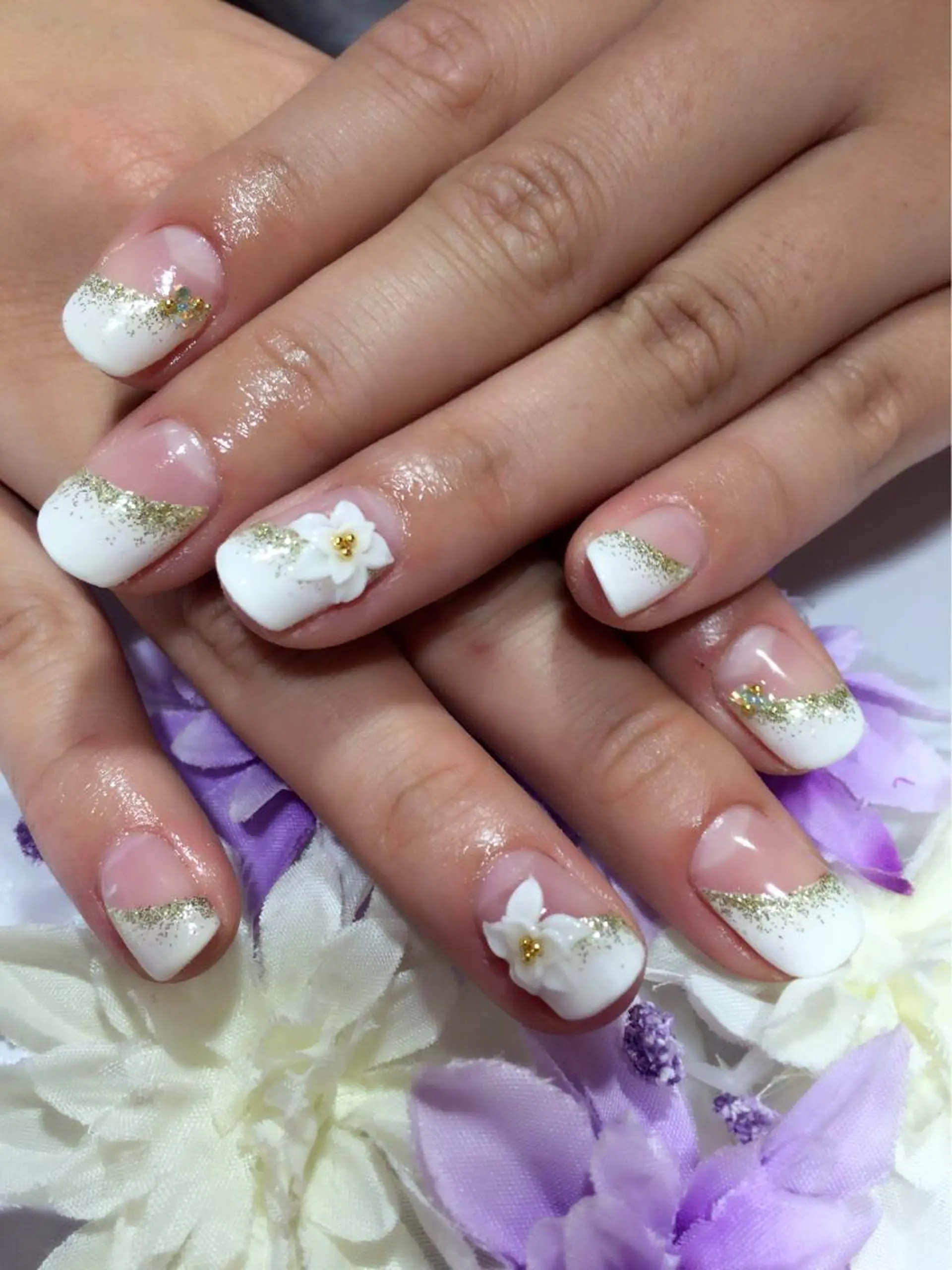 ネイル アートネイル 成人式 Sympa 𝓜iwako🐰ᩚのネイルデザイン