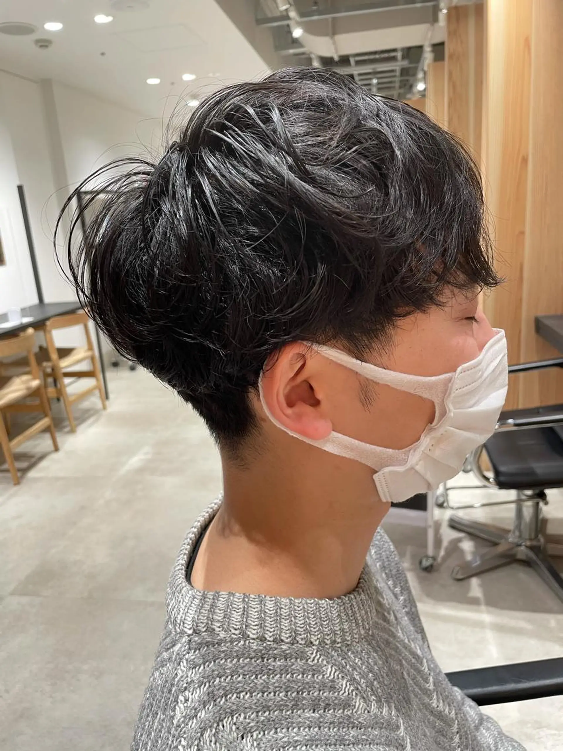 ショート カラー パーマ ヘアアレンジ メンズ パーソナルカラー合わ せたカラー🤍なつみのヘアスタイル
