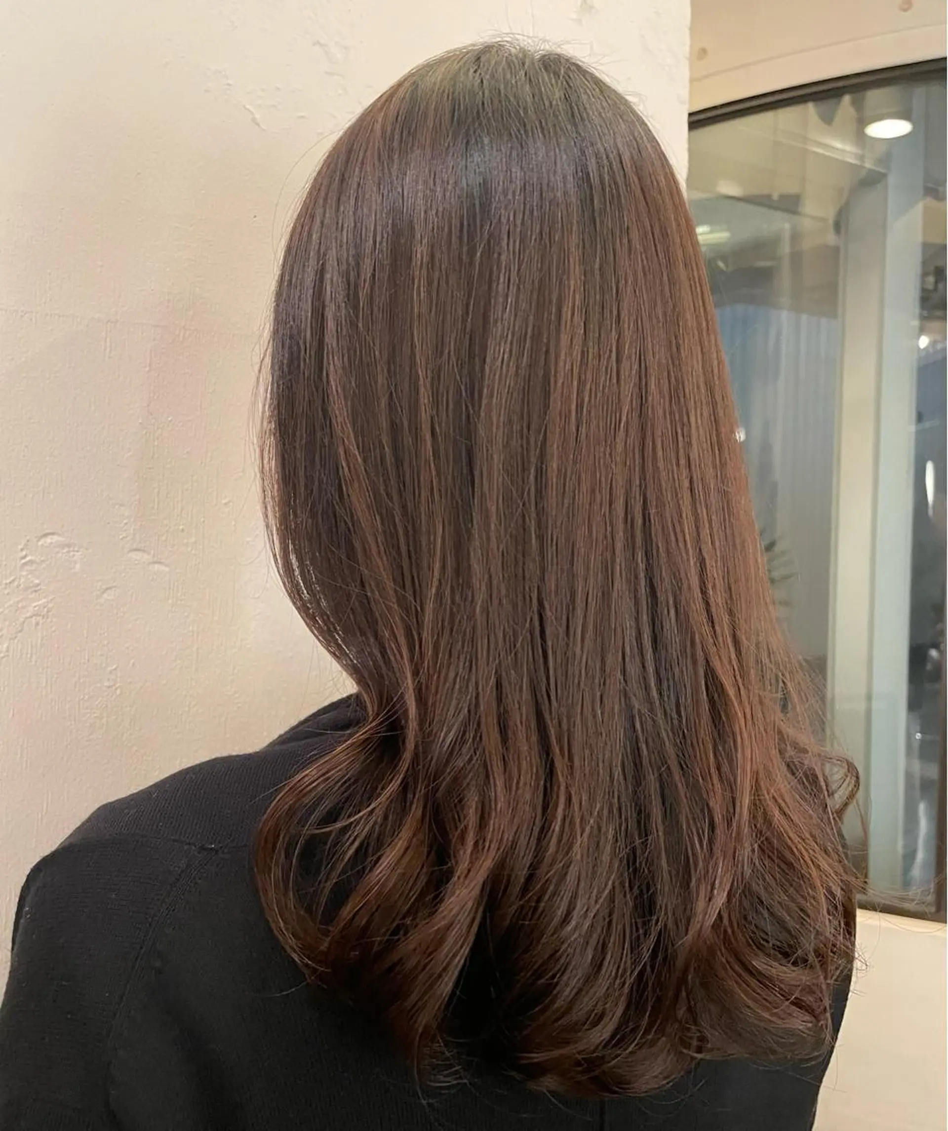 セミロング パーマ セミロングパーマ TIECHEL所属・韓国ナチュラル・ ベージュ/落合夏希のヘアスタイル