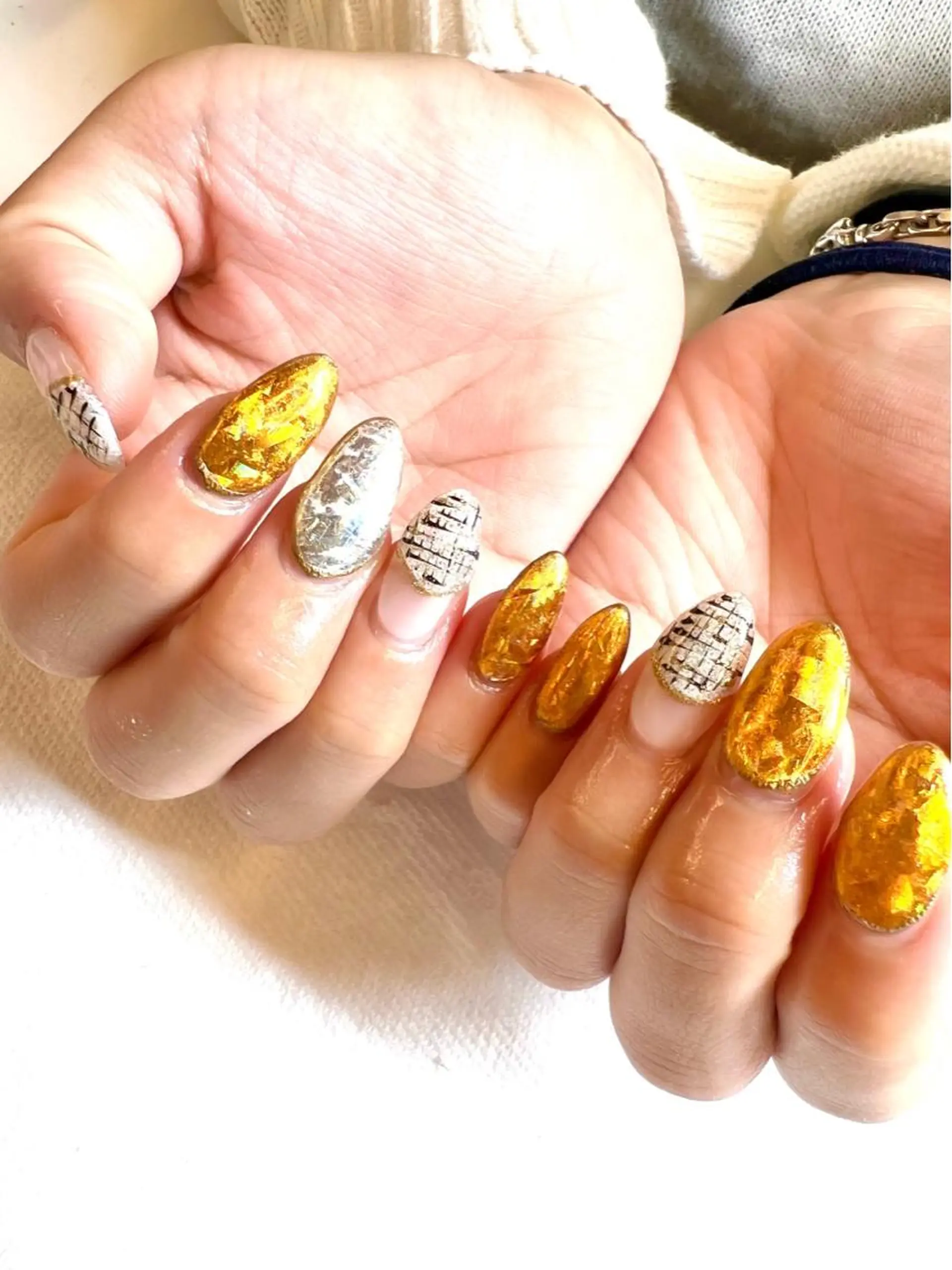 ネイル アートネイル フラッシュネイル ジェルネイル ロングネイル マグネットネイル ハンドネイル clover nailのネイルデザイン