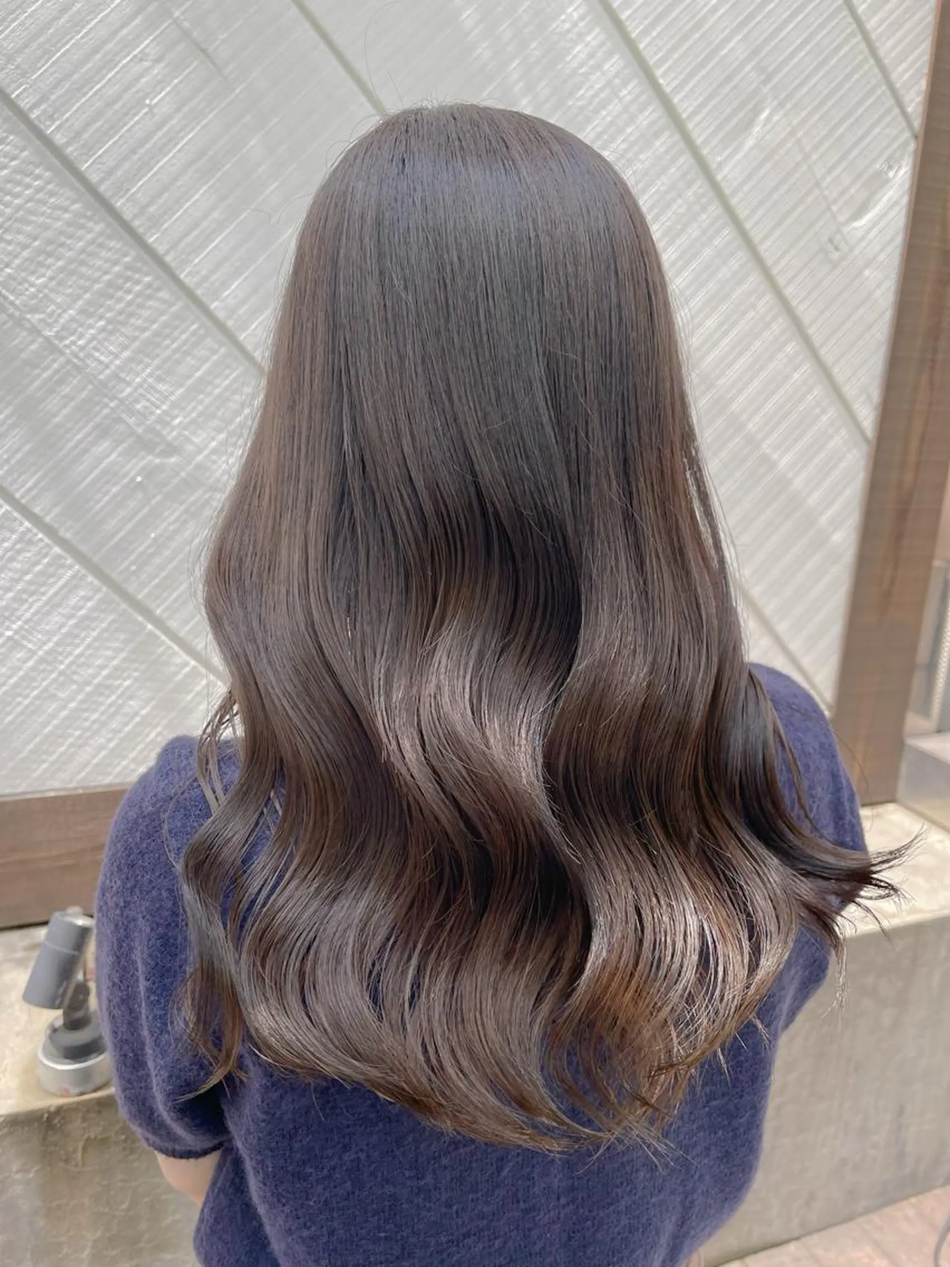 ロング カラー パーマ ヘアアレンジ ヘアカラー トリートメント 銀座/前髪顔まわり/ 透明感カラー/danのヘアスタイル