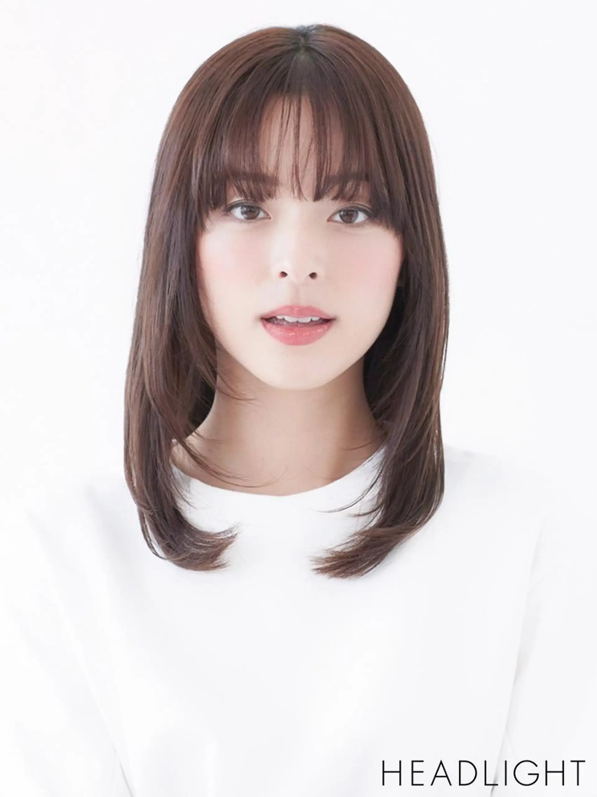 ミディアム カラー いしい みなみのヘアスタイル