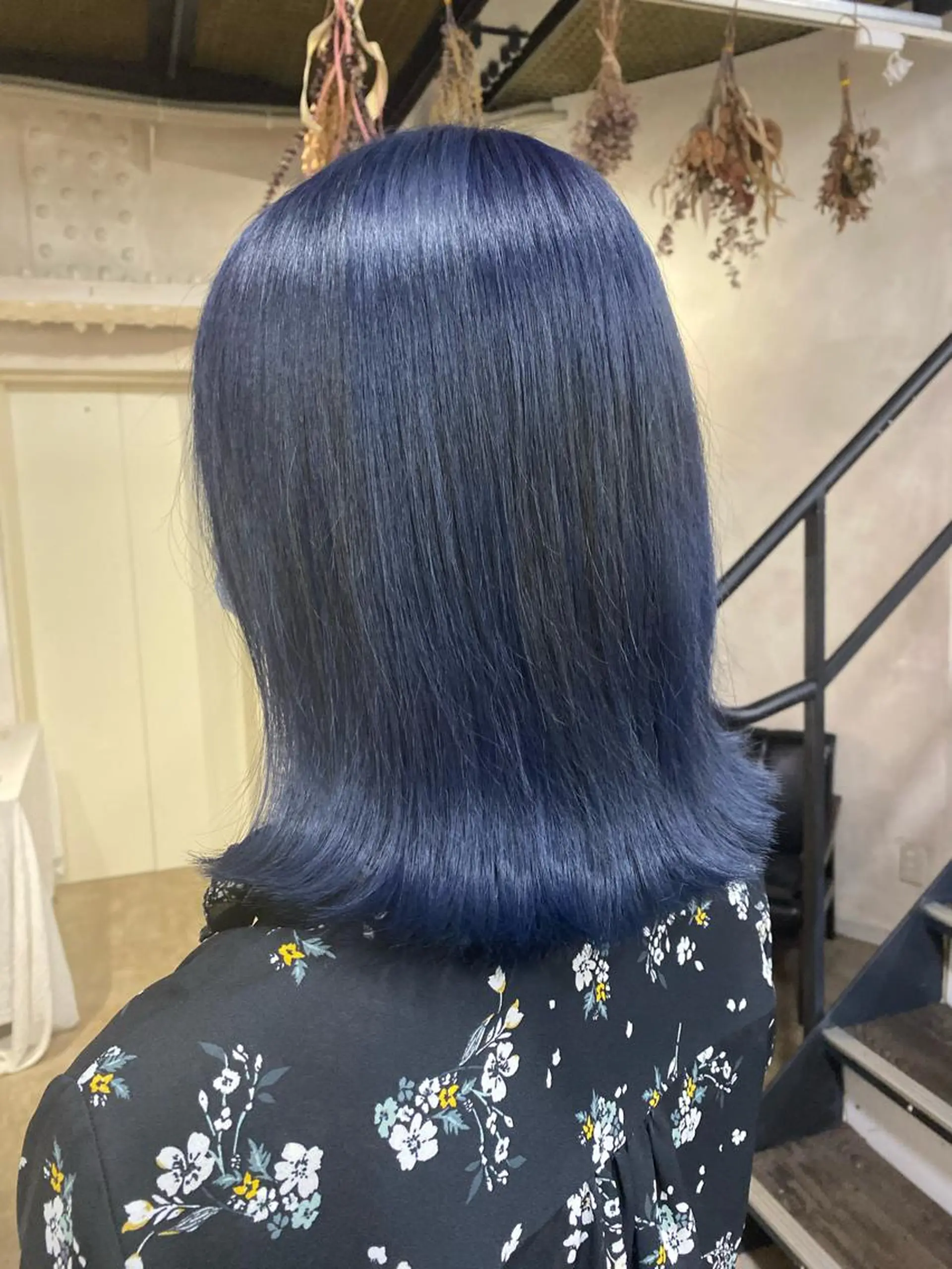 ミディアム カラー ブルーカラー ネイビーカラー ヘアカラー ALLY（アリー）所属・ミニモお気に入り数 No.1宍戸雄弥のヘアスタイル