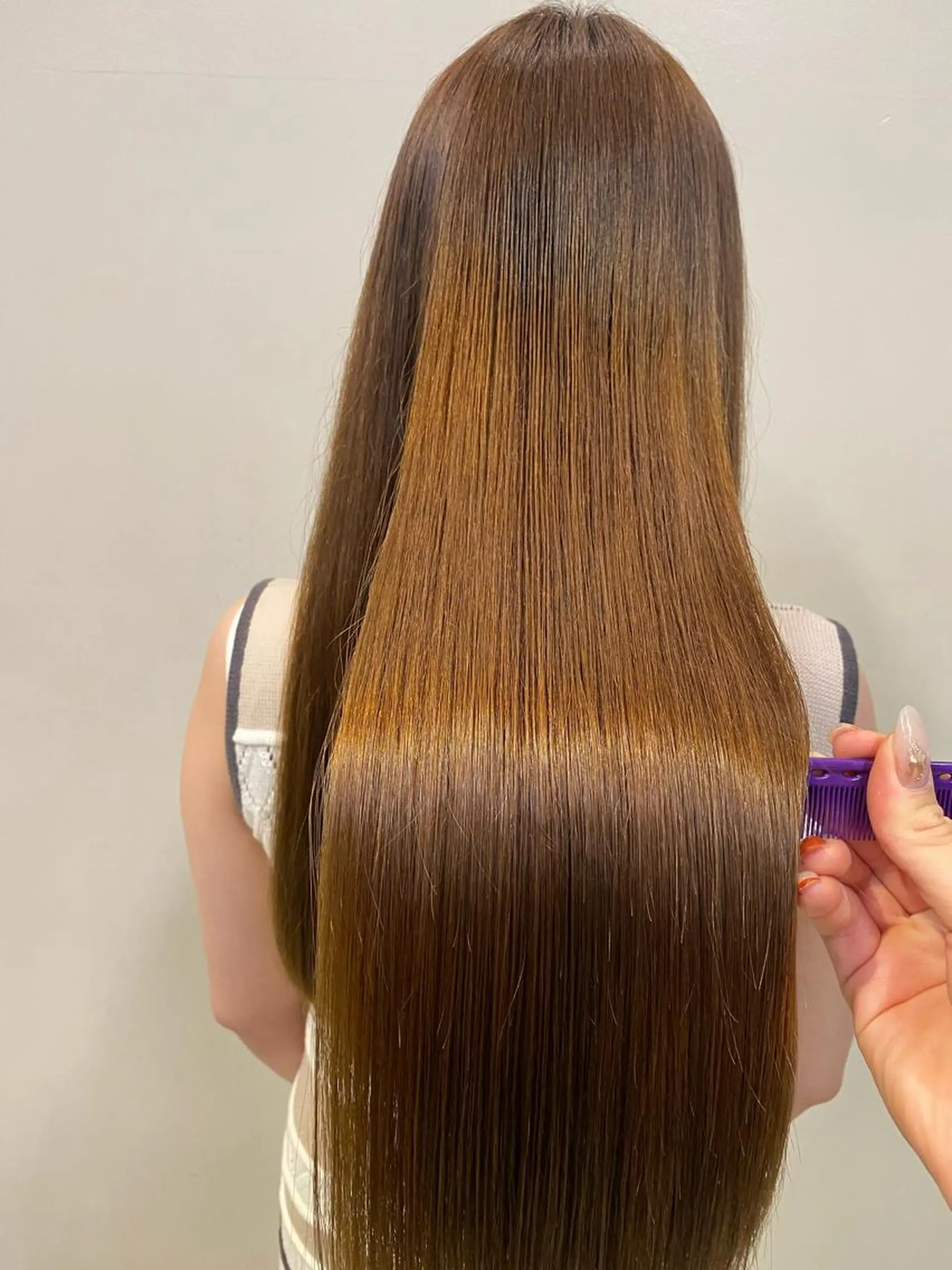 ロング 山川 玲奈のヘアスタイル