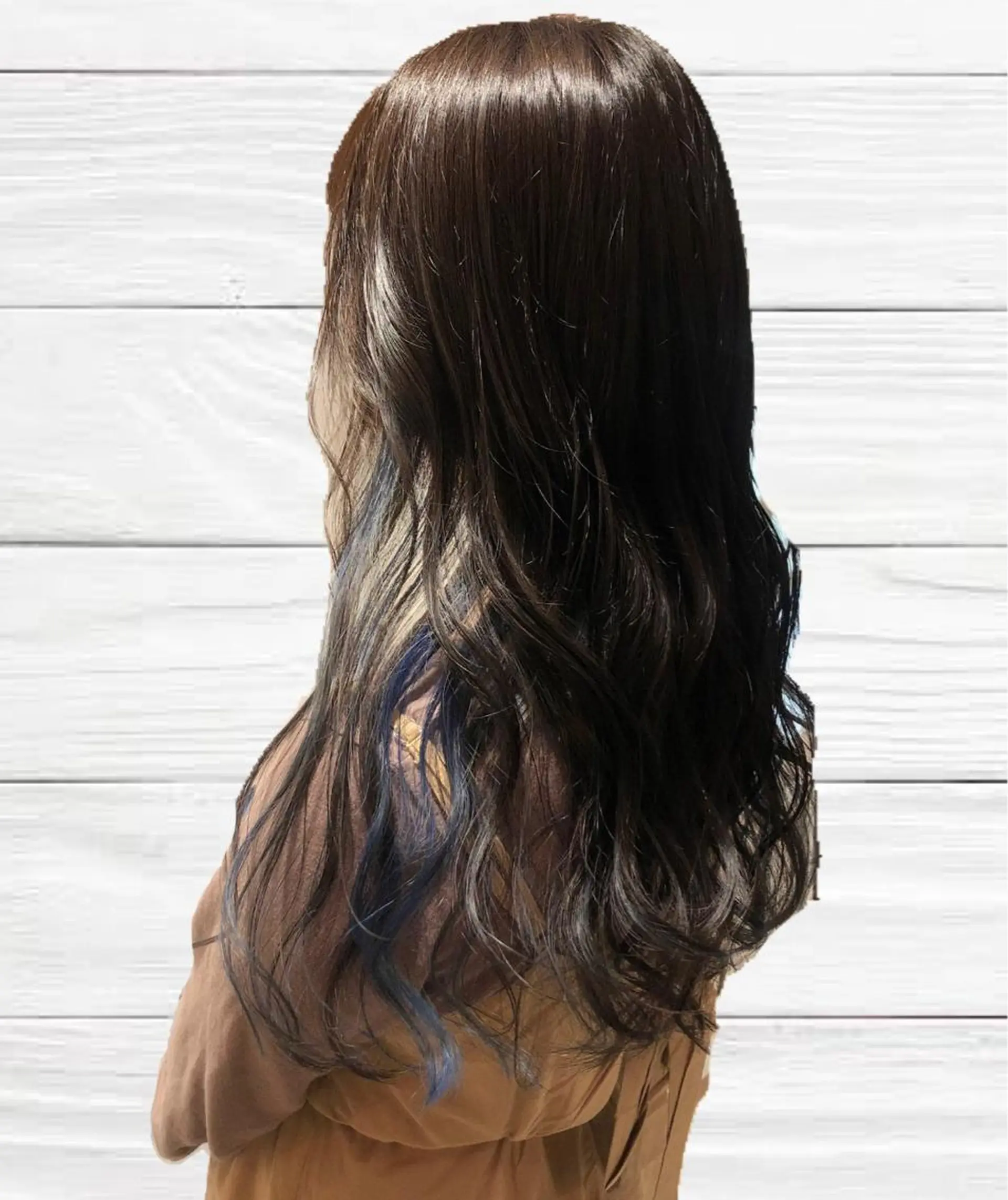 ロング カラー アッシュ ダークアッシュ デザインカラー インナーカラー カット ヘアカラー 🌟透明感カラー🤍 🩵🌟金子直美🧸のヘアスタイル