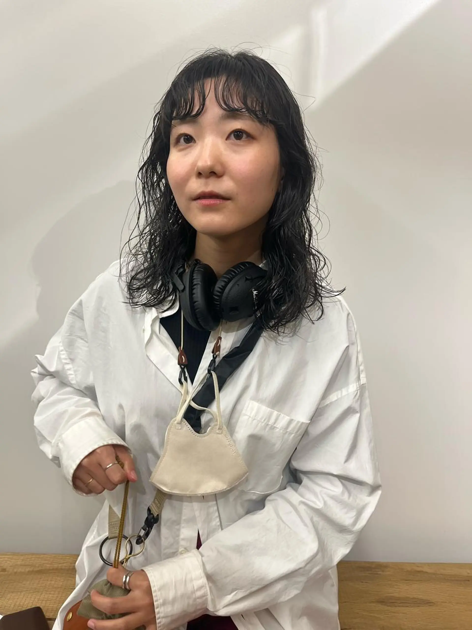 ミディアム パーマ ミディアムパーマ ニュアンスパーマ デザインカラー🥂 YUKAのヘアスタイル