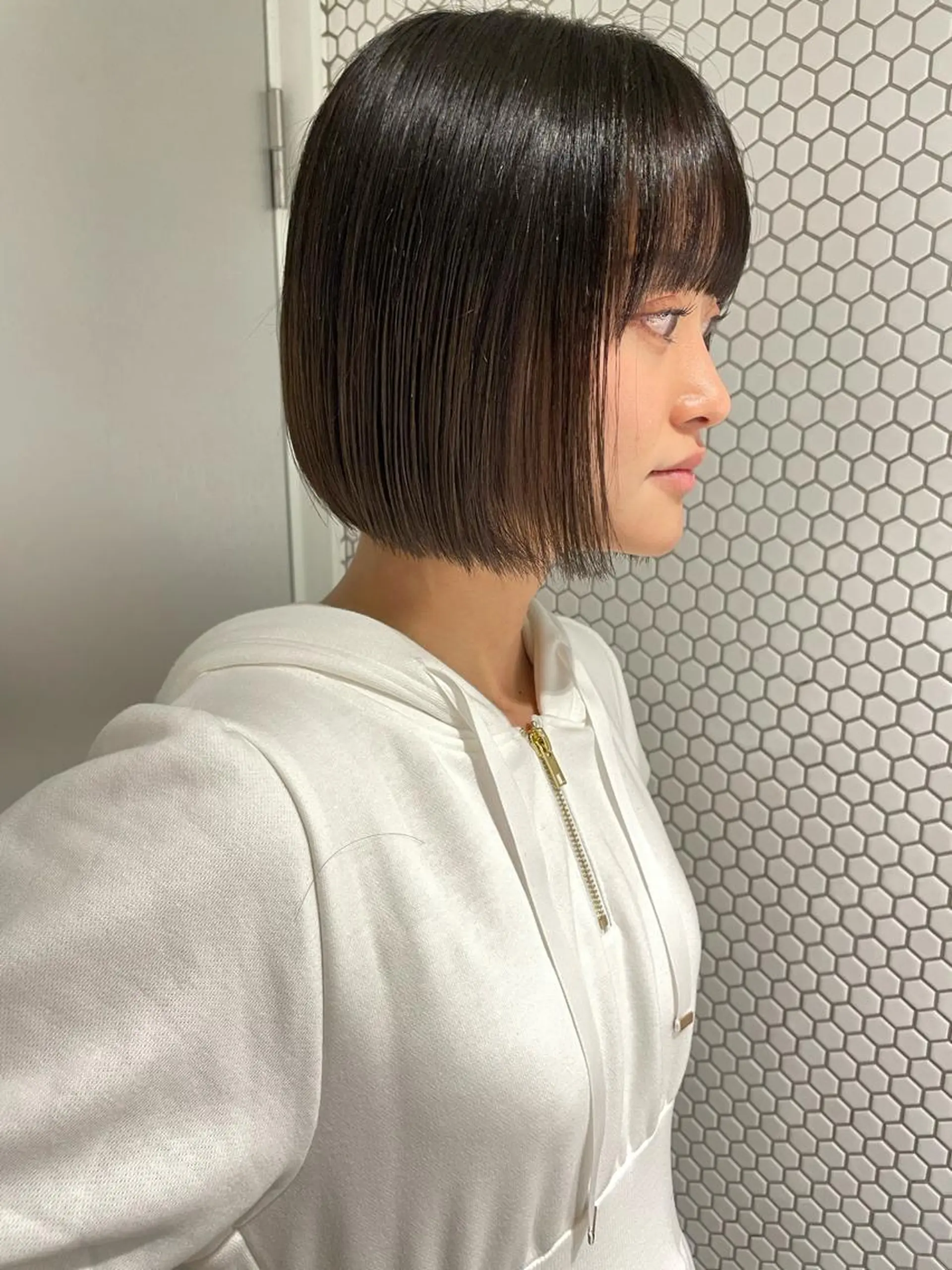 ショート ボブ SIGN店長中村 レイヤーカット募集のヘアスタイル