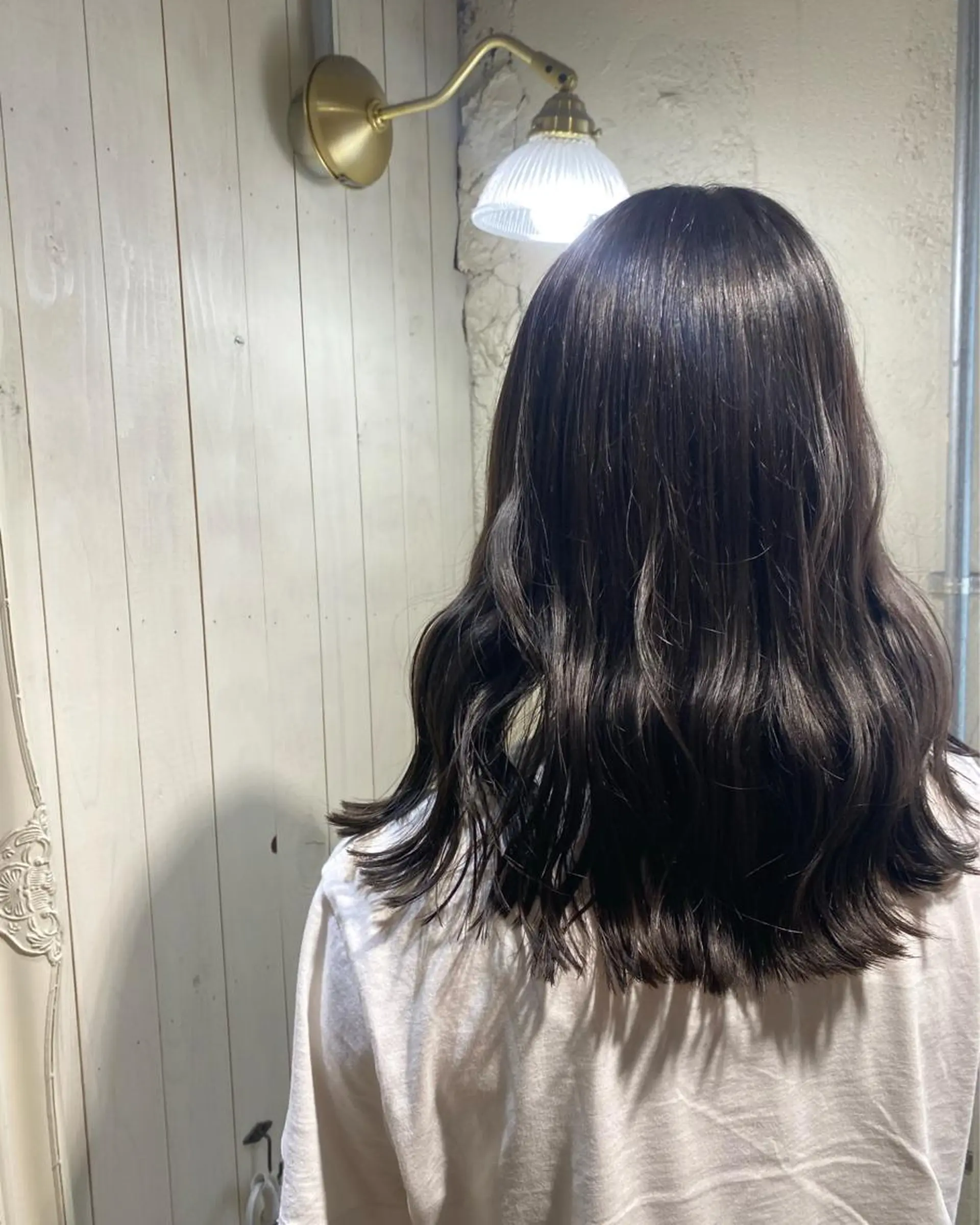 セミロング カラー ヘアカラー トリートメント ☁️透明感カラー☁️ Reikaのヘアスタイル
