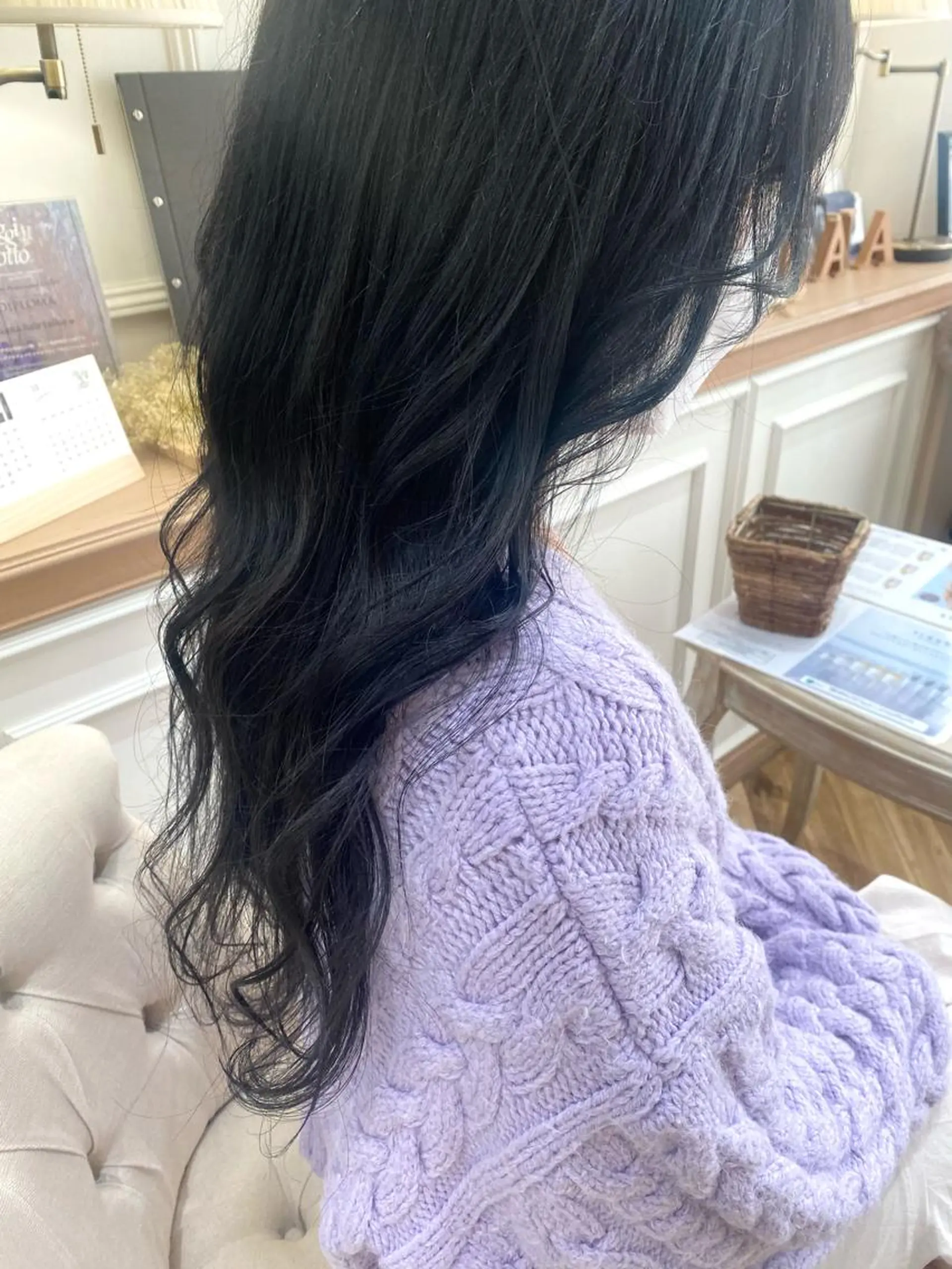 ロング ヘアカラー 原 朱莉のヘアスタイル