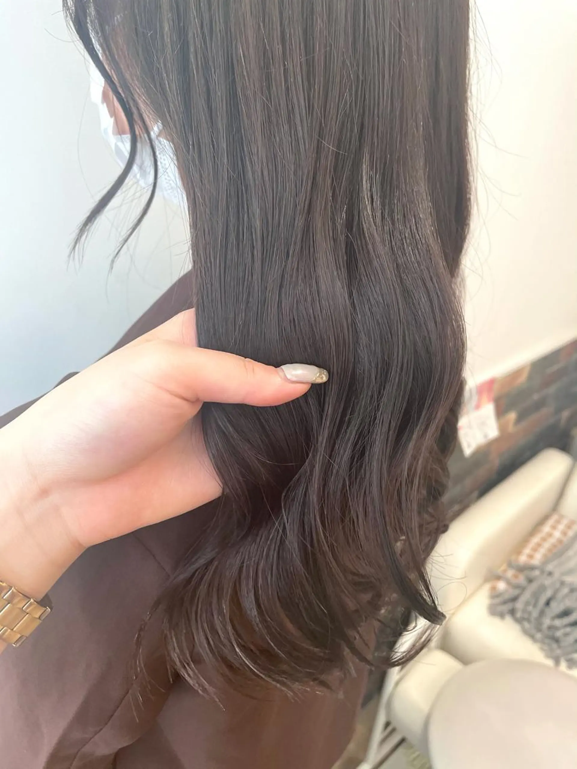 ロング カラー ヘアカラー トリートメント 中井 茅佳のヘアスタイル