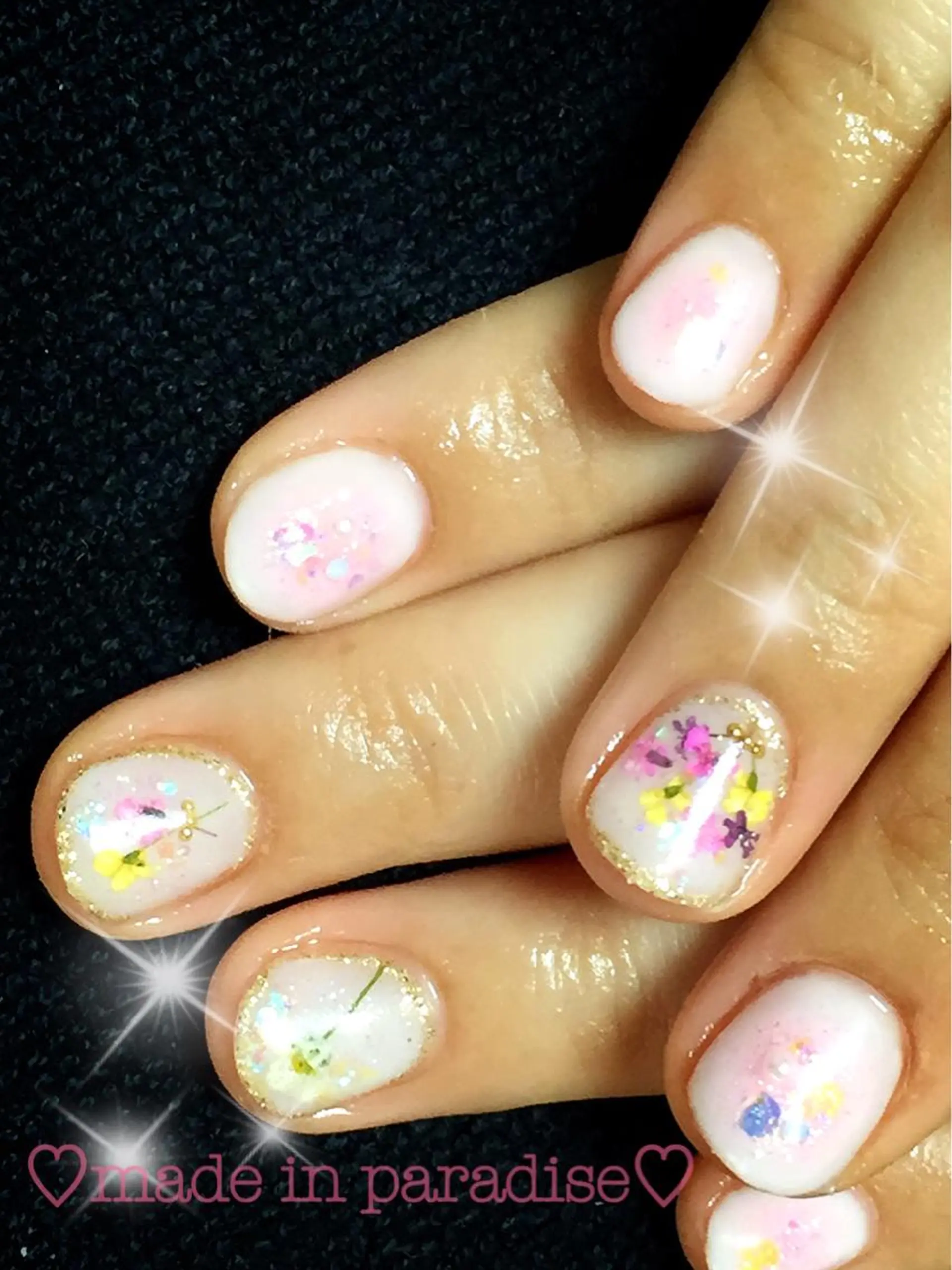 ネイル チークネイル うるま市サロン Yuko Izawaのネイルデザイン