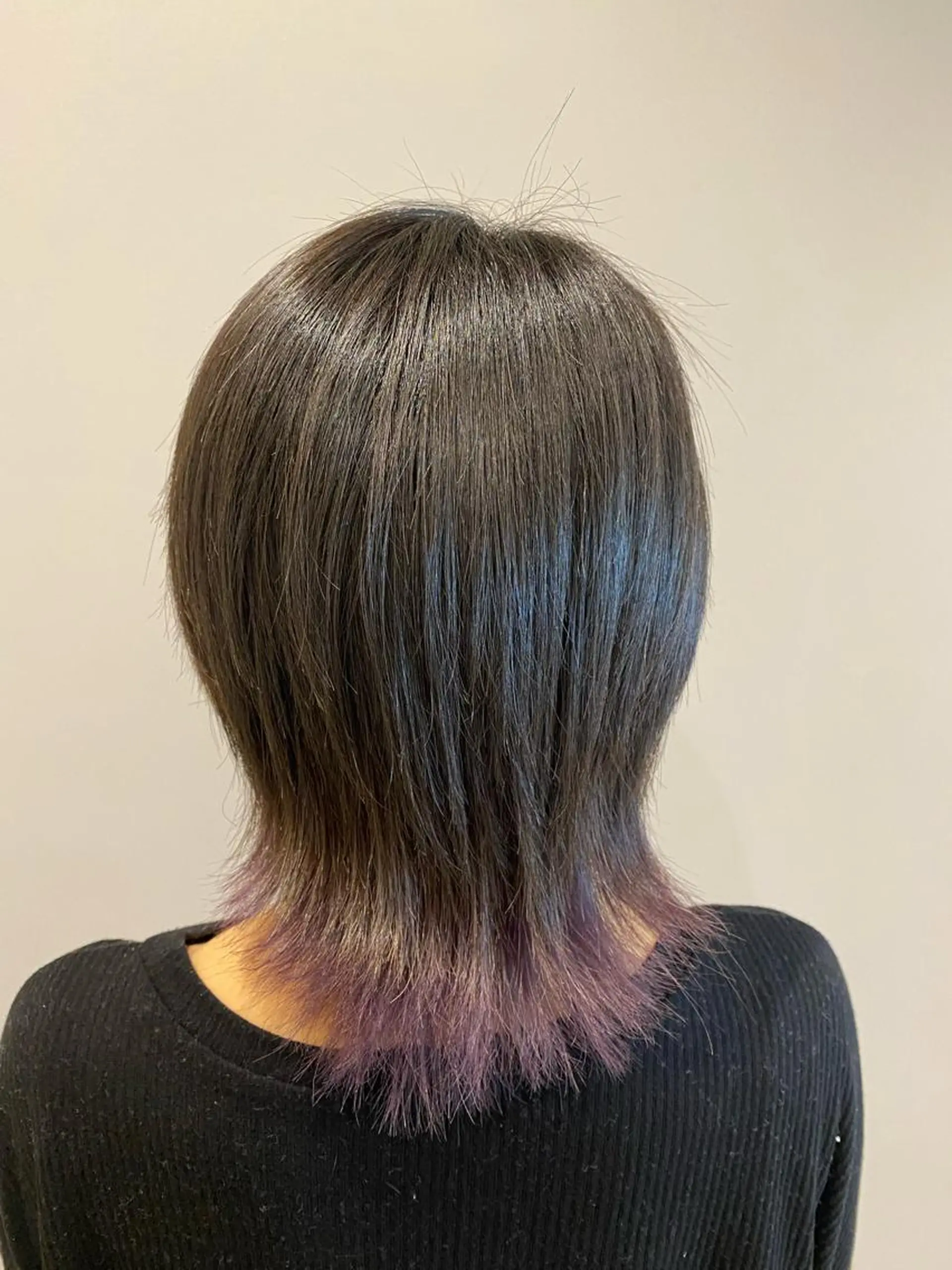 ミディアム カラー ブリーチ インナーカラー ラベンダーカラー 艶髪🌿美髪 大塚礼乃【西荻窪】のヘアスタイル