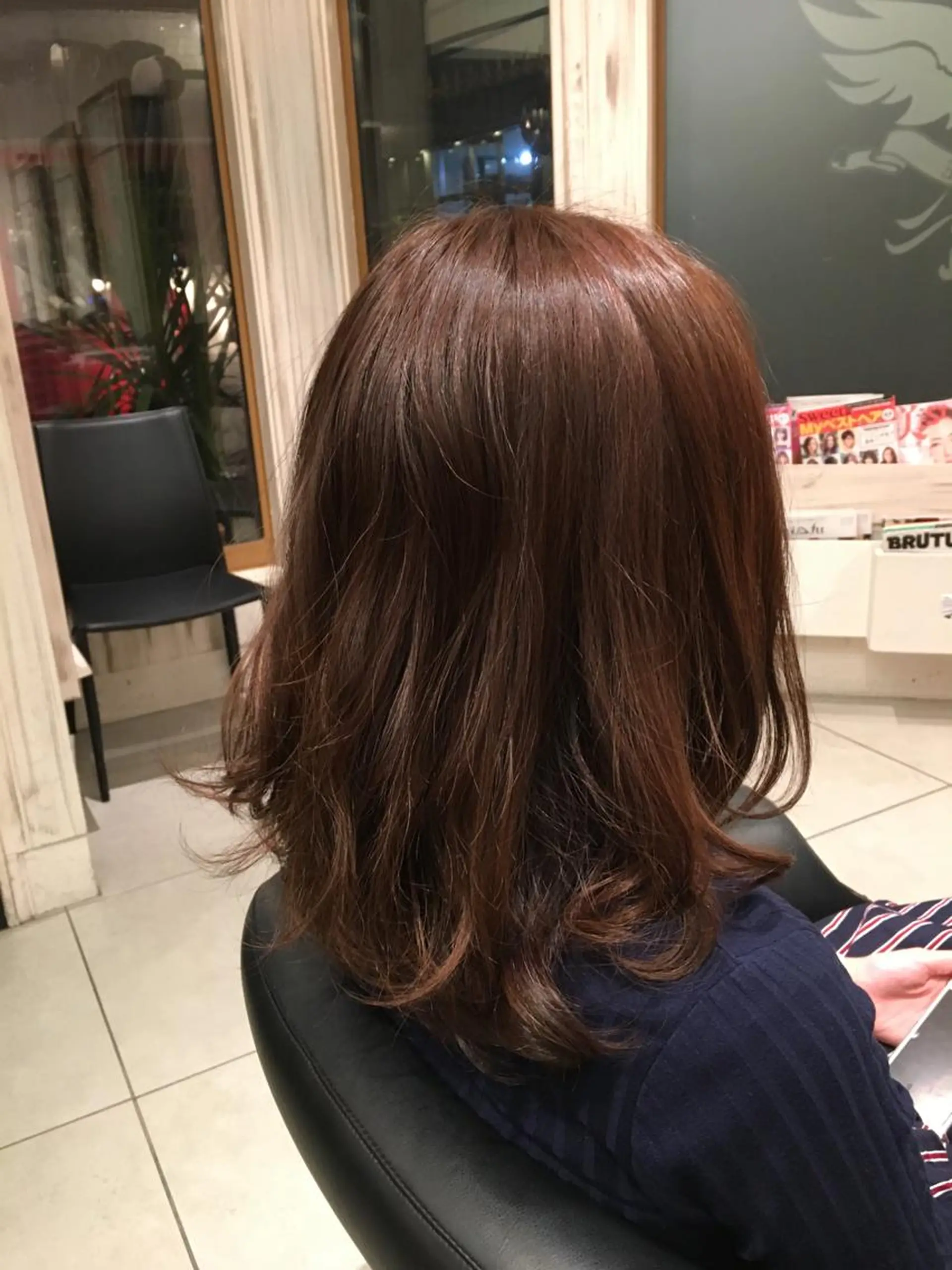 ミディアム セミロング FENICE onthe beach所属・永井大樹✨ 透明感カラー✨のヘアスタイル