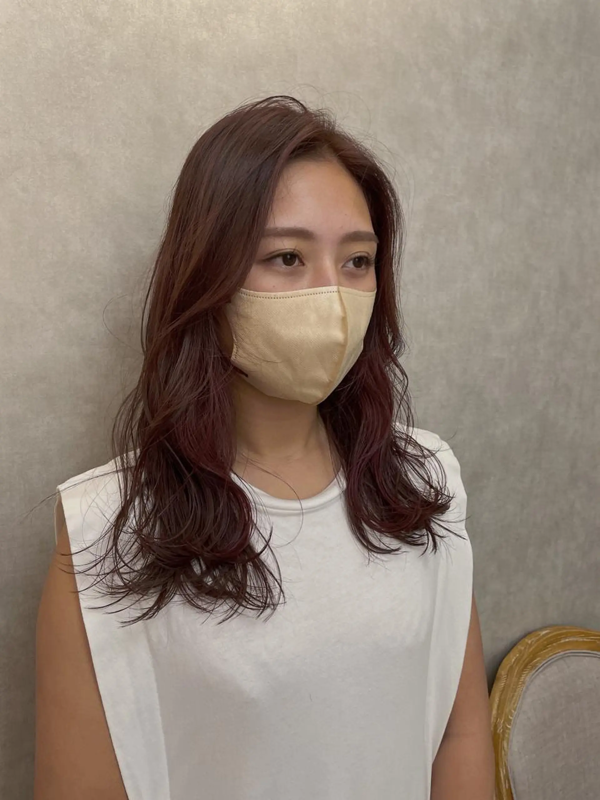 セミロング カラー ヘアカラー ［パサつき改善］＊ 髪質改善ケアサロン＊のヘアスタイル