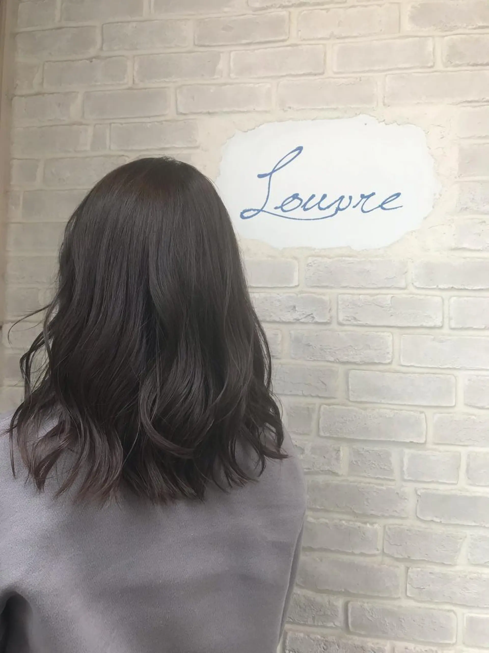 ミディアム カラー 透明感カラー グレージュ カット ヘアカラー トリートメント ルーヴル所属・長尾 桃佳のヘアスタイル